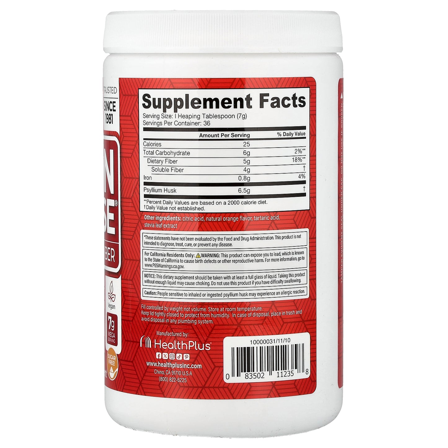 Health Plus, Colon Cleanse®, Natural Orange, 9 oz (255 g)