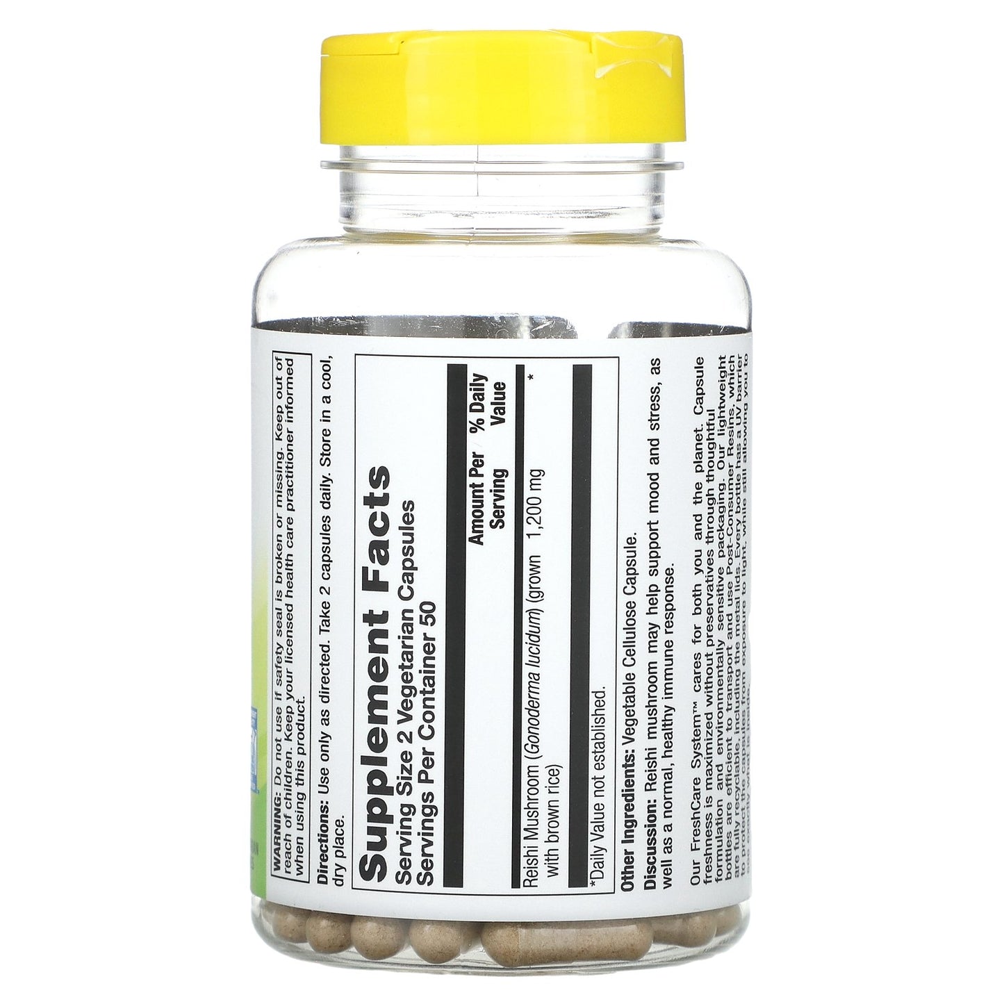 Nature's Life, Reishi Mushroom, 100 Vegetarian Capsules (600 mg per Capsule)