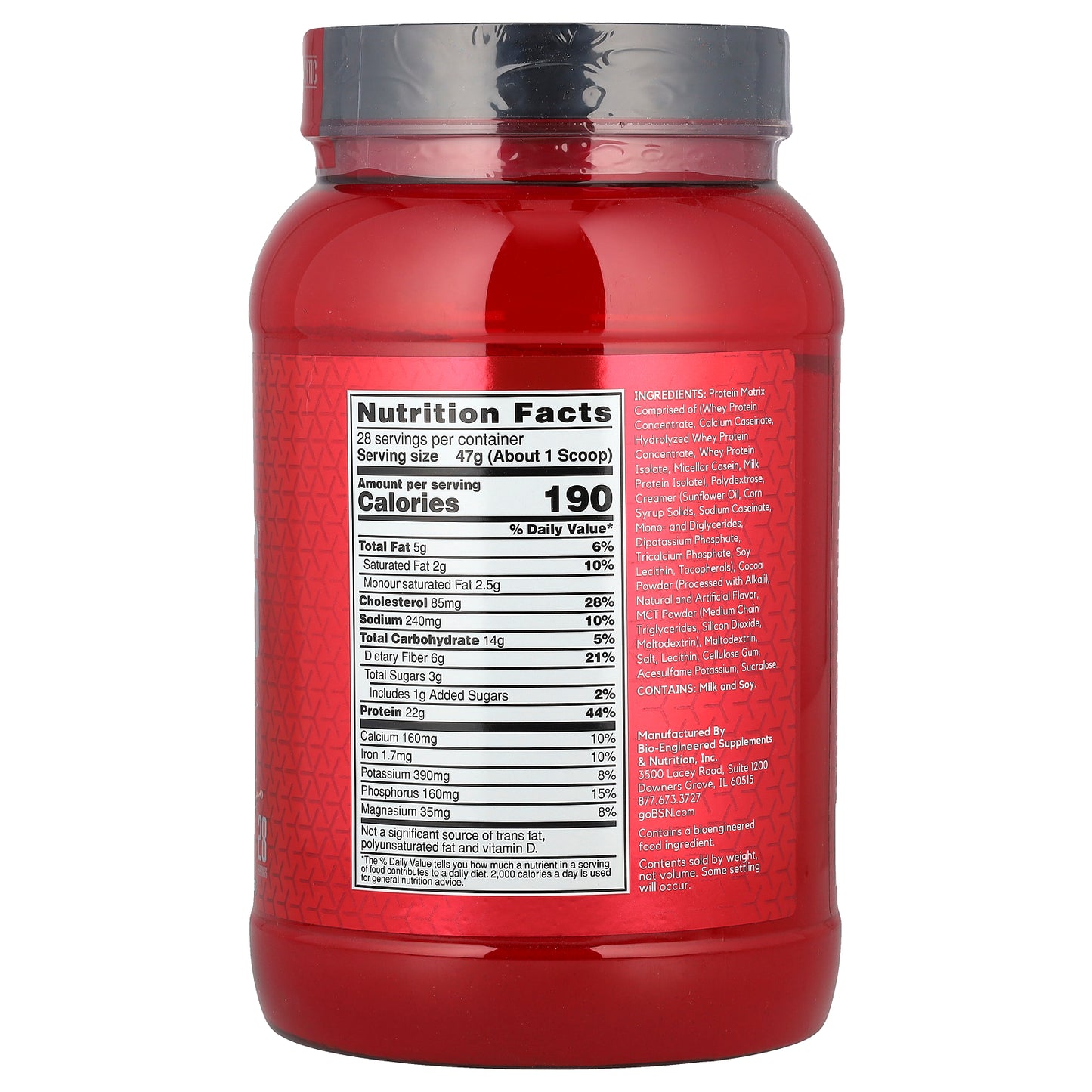 BSN, Syntha-6®, Ultra Premium Protein Matrix, Chocolate Milkshake, 2.91 lb (1.32 kg)