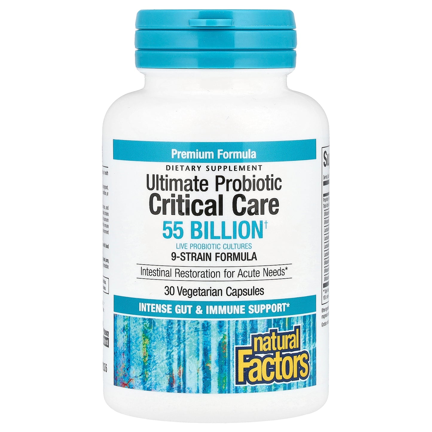 Natural Factors, Ultimate Probiotic, Critical Care, 55 Billion CFU, 30 Vegetarian Capsules