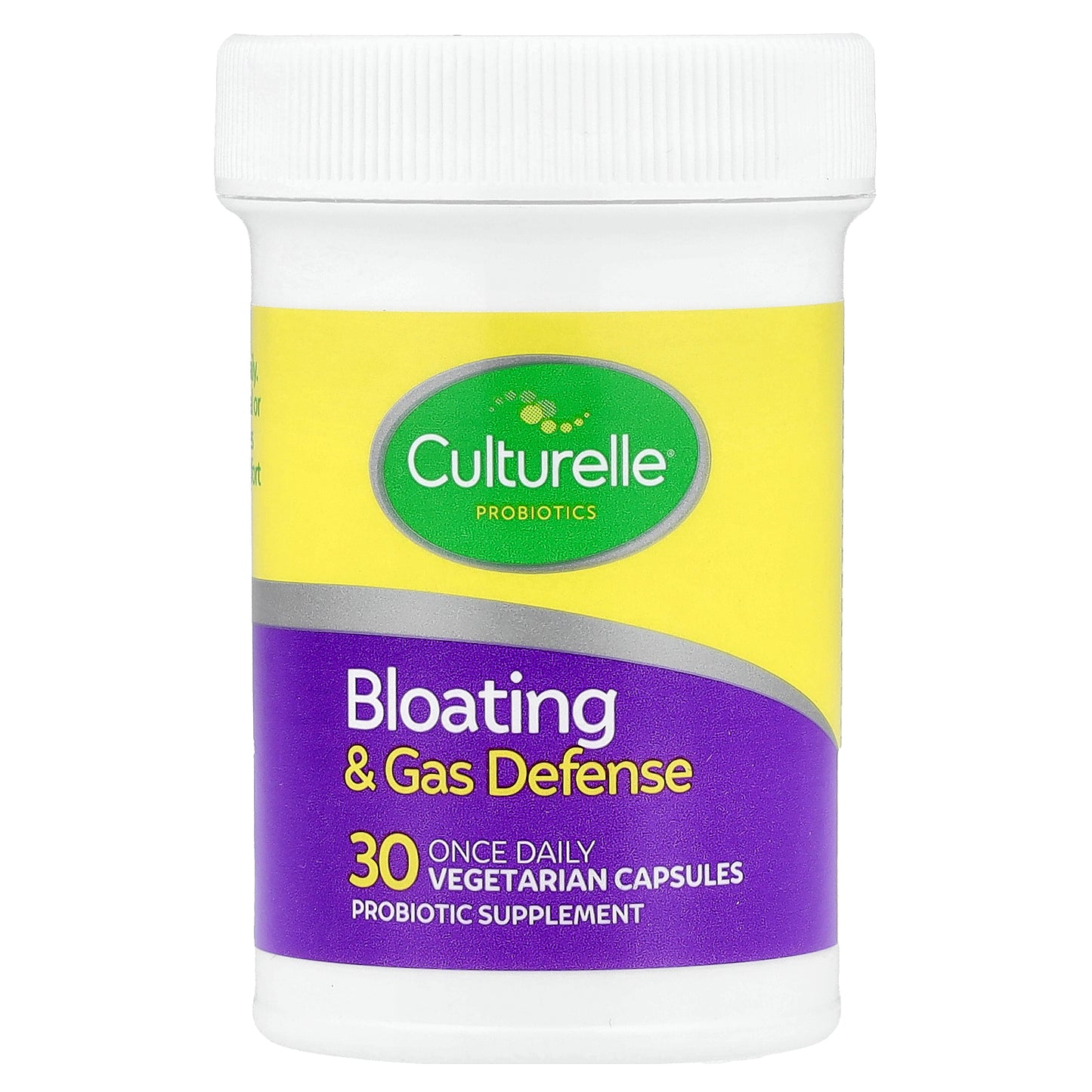 Culturelle, Probiotics, Bloating & Gas Defense, 30 Vegetarian Capsules