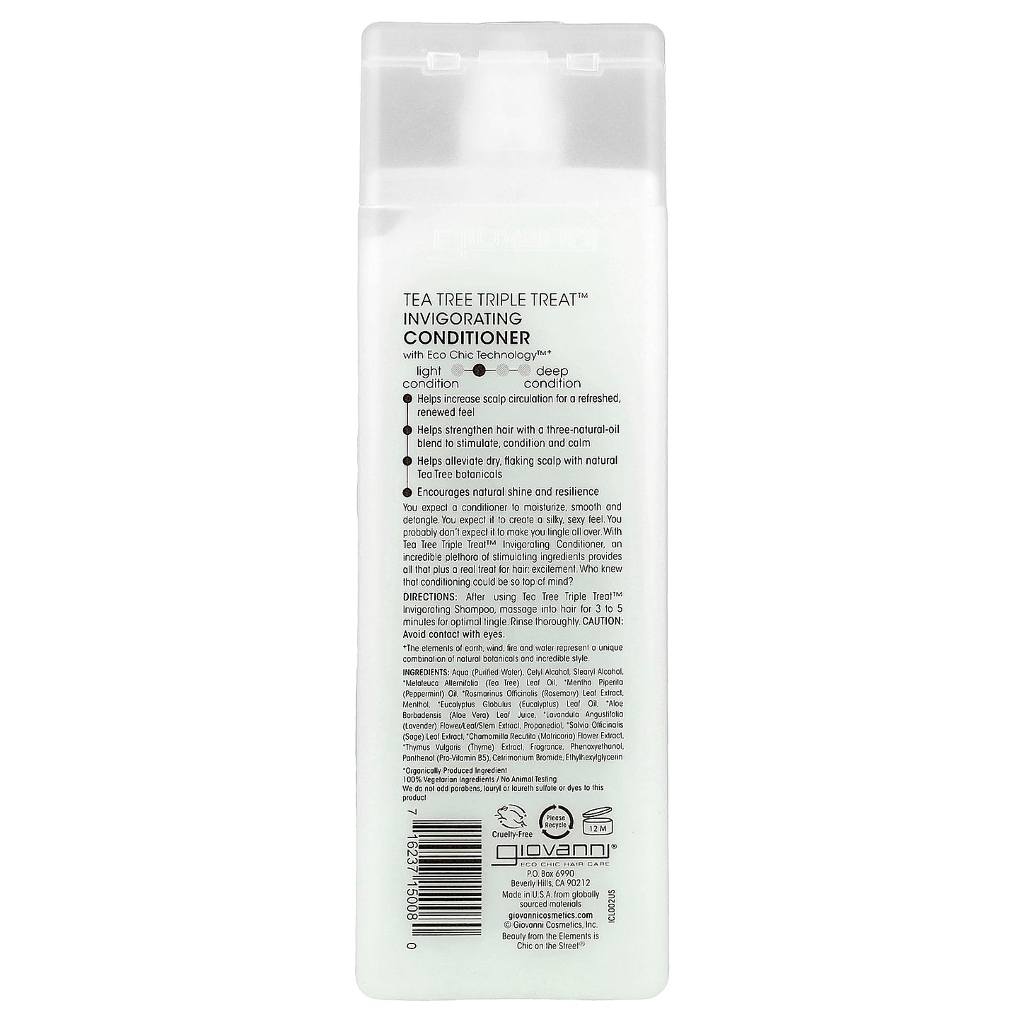 Giovanni, Tea Tree Triple Treat™, Invigorating Conditioner, For All Hair Types, 8.5 fl oz (250 ml)