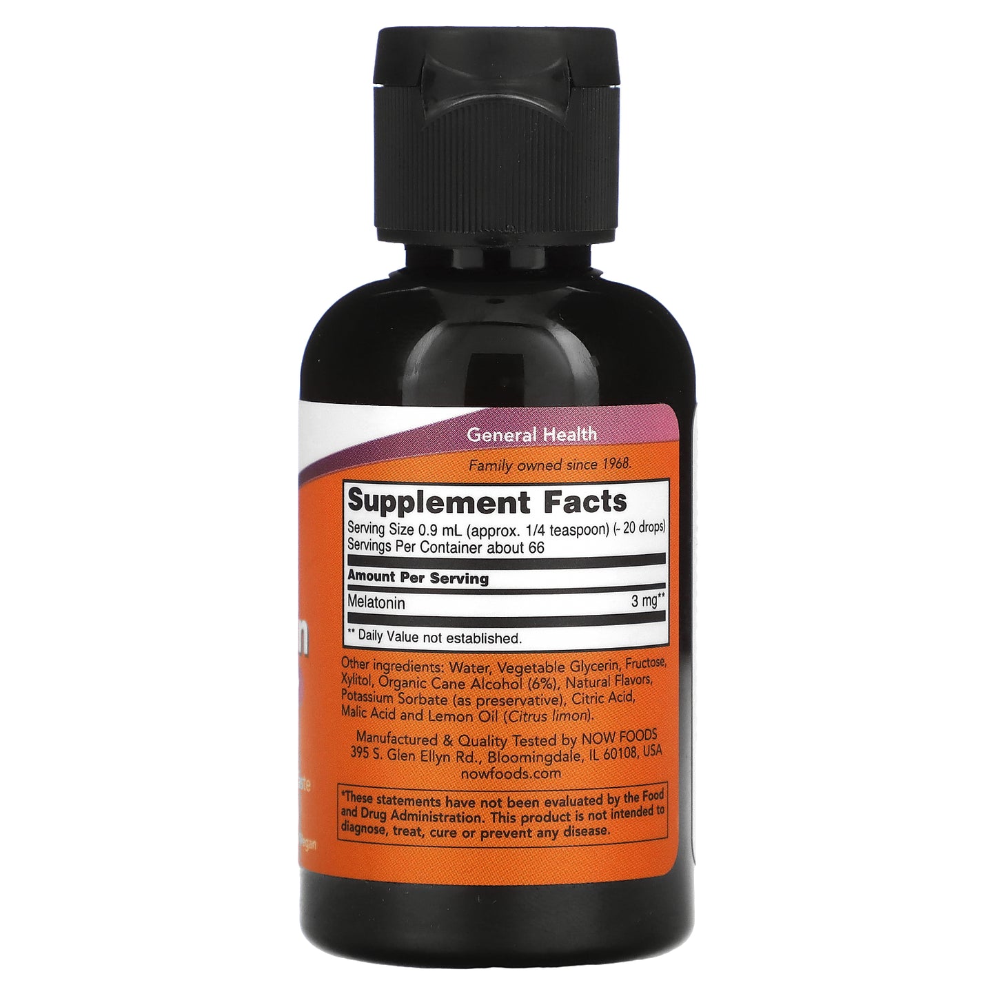 NOW Foods, Liquid Melatonin, 2 fl oz (59 ml)