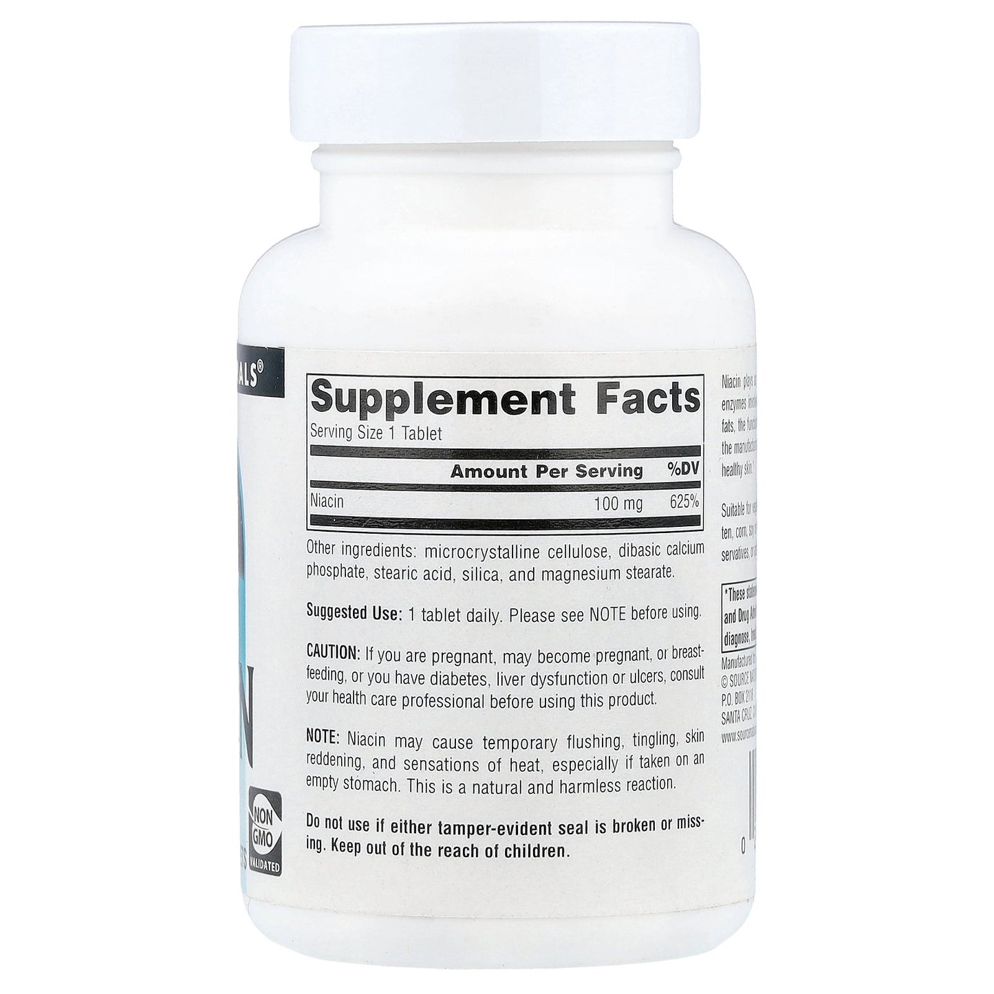 Source Naturals, Niacin, 100 mg, 250 Tablets