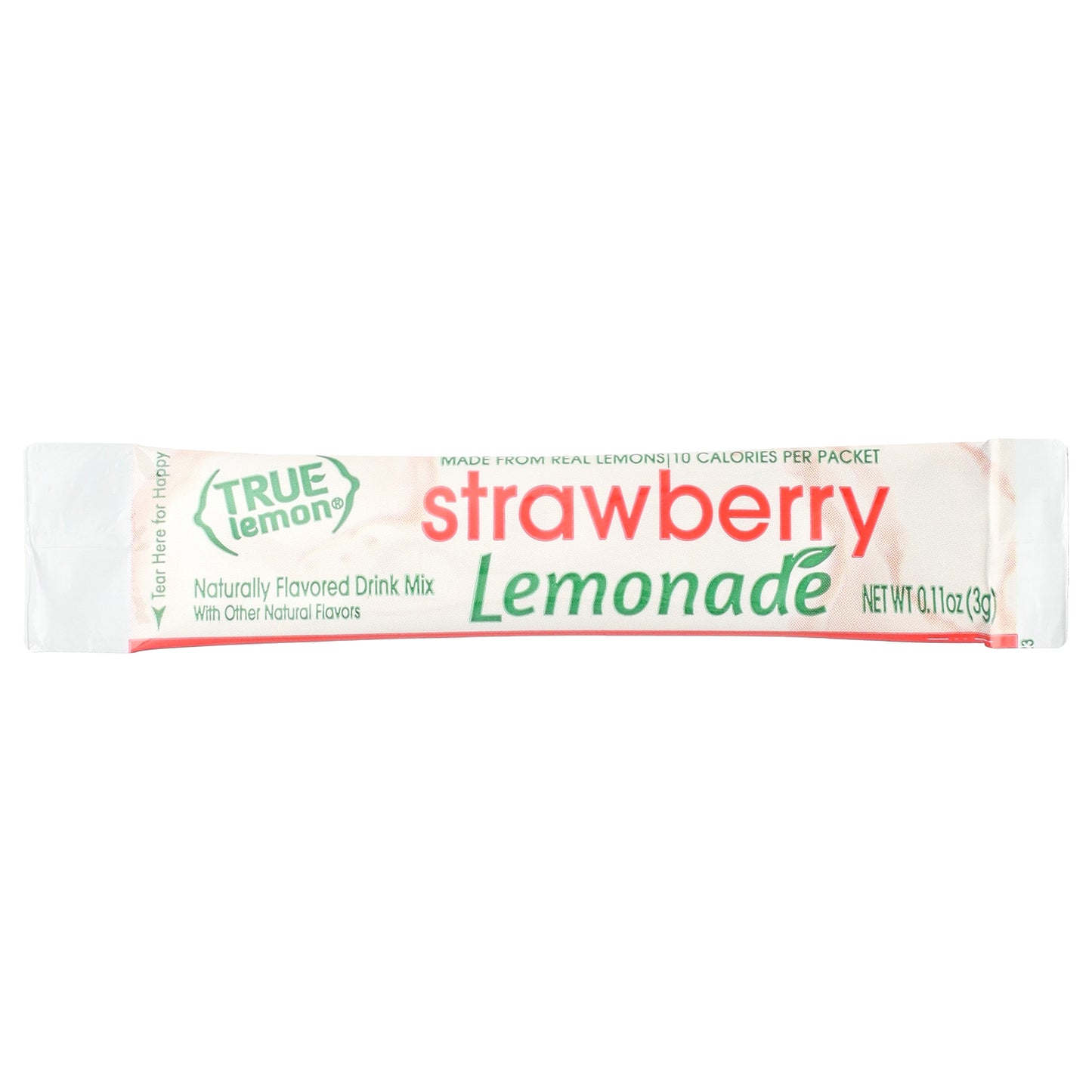 True Citrus, True Lemon®, Strawberry Lemonade, 10 Packets, 0.11 oz (3 g) Each