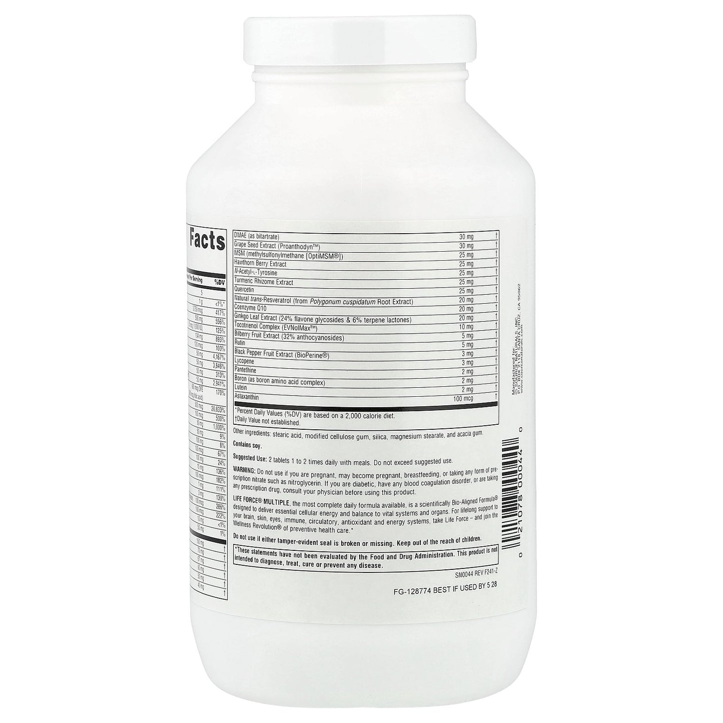 Source Naturals, Life Force® Multiple, No Iron, 180 Tablets