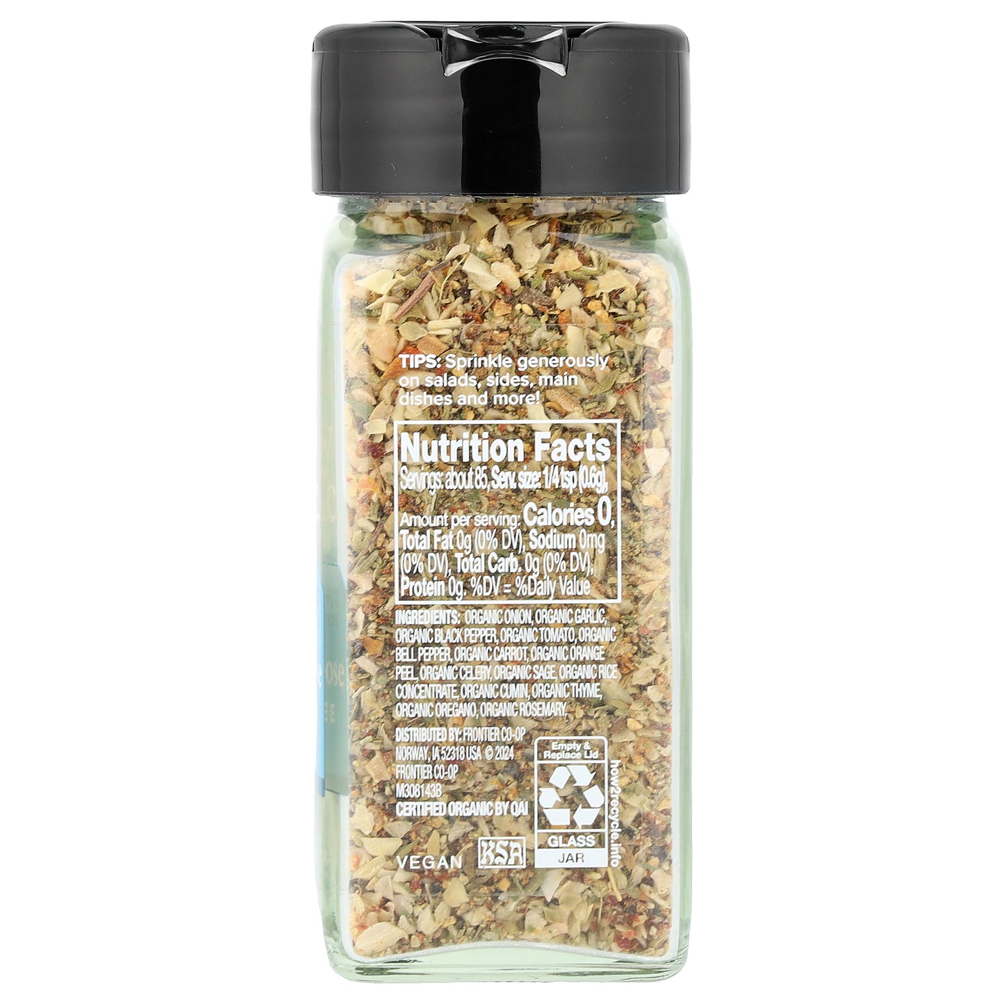 Simply Organic, Spice Right Everyday Blends, All-Purpose Salt-Free, 1.80 oz (51 g)