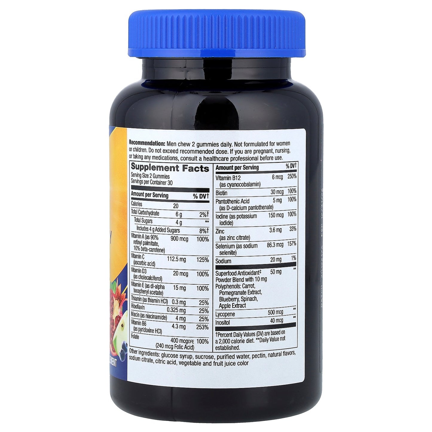 Nature's Way, Alive!® Men's Gummy Multivitamin, Fruit, 60 Gummies