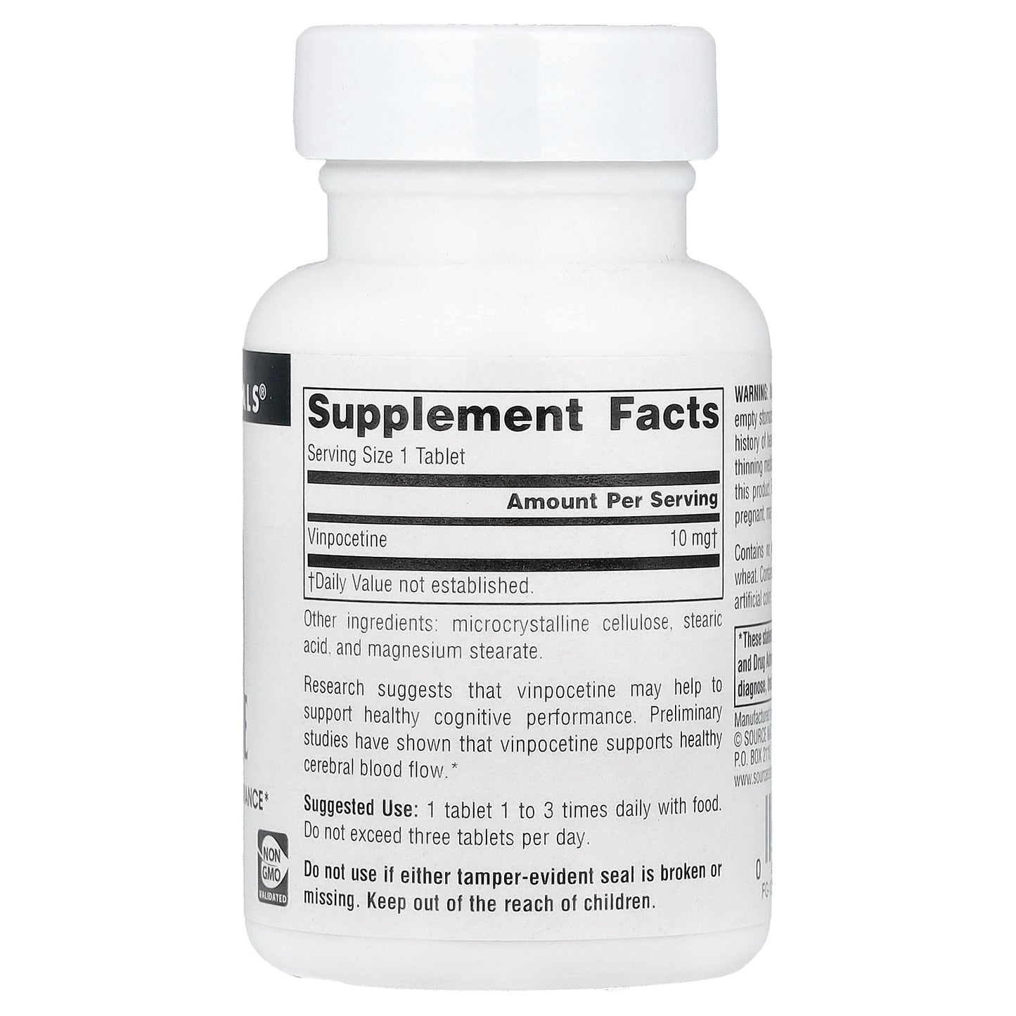 Source Naturals, Vinpocetine, 10 mg, 120 Tablets