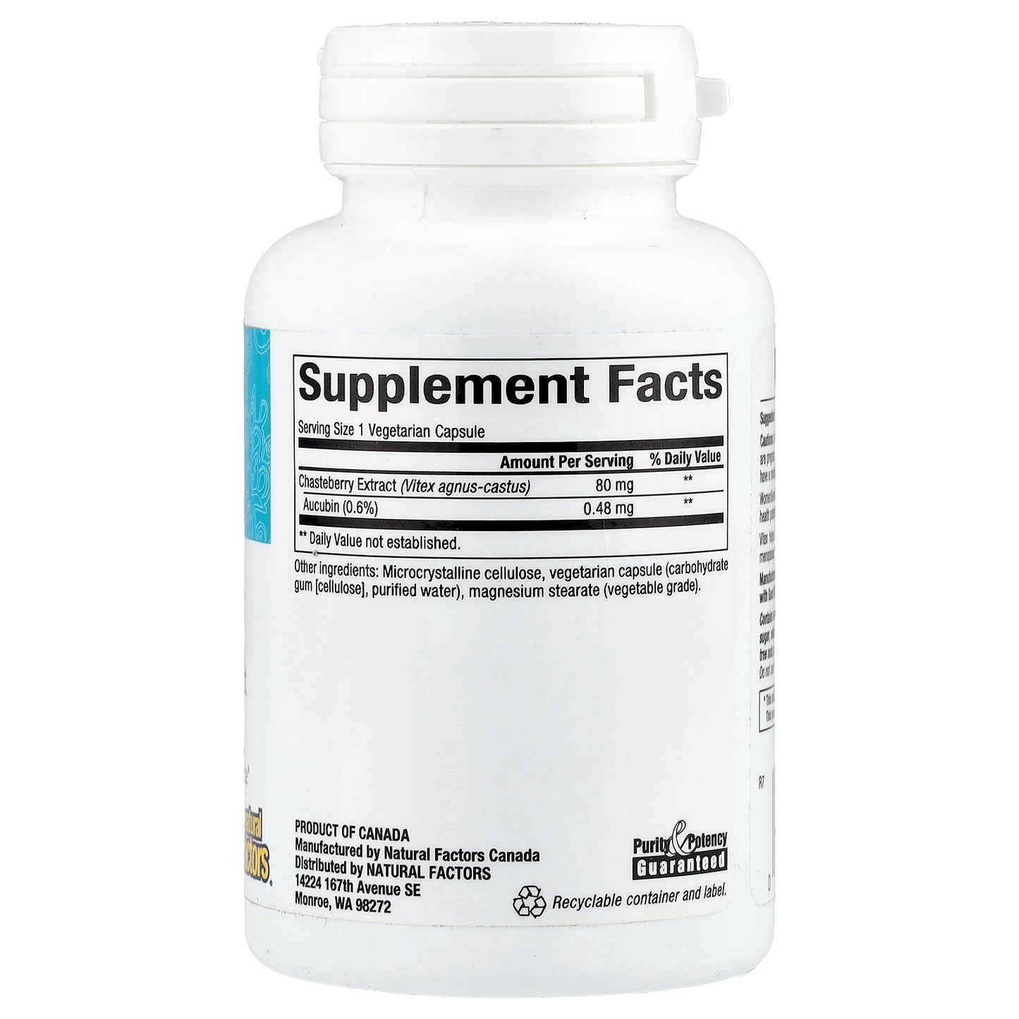 Natural Factors, WomenSense®, Vitex Chasteberry Extract, 80 mg, 90 Vegetarian Capsules