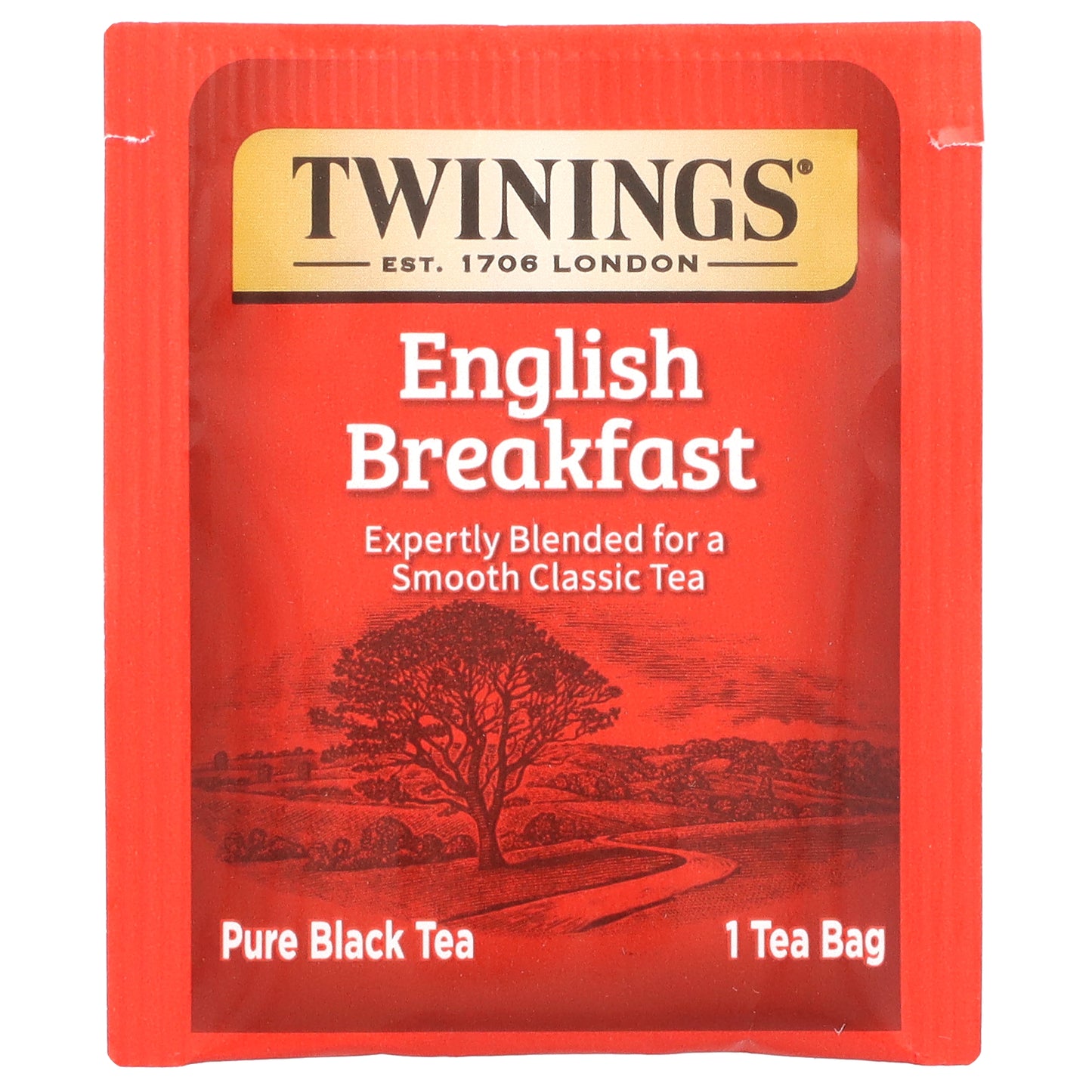 Twinings, Pure Black Tea, English Breakfast, 25 Tea Bags, 1.76 oz (50 g)