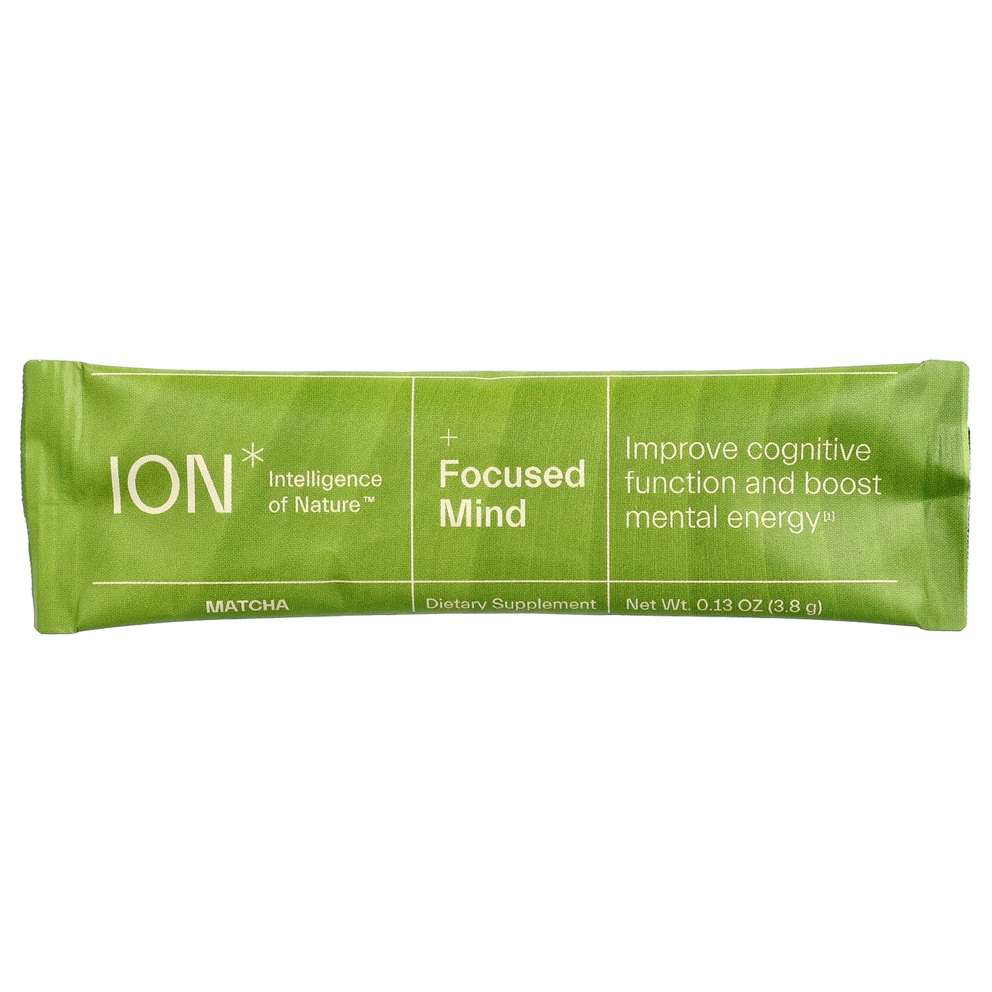 ION Intelligence of Nature, Focused Mind, Matcha, 20 Pack, 0.13 oz (3.8 g) Each