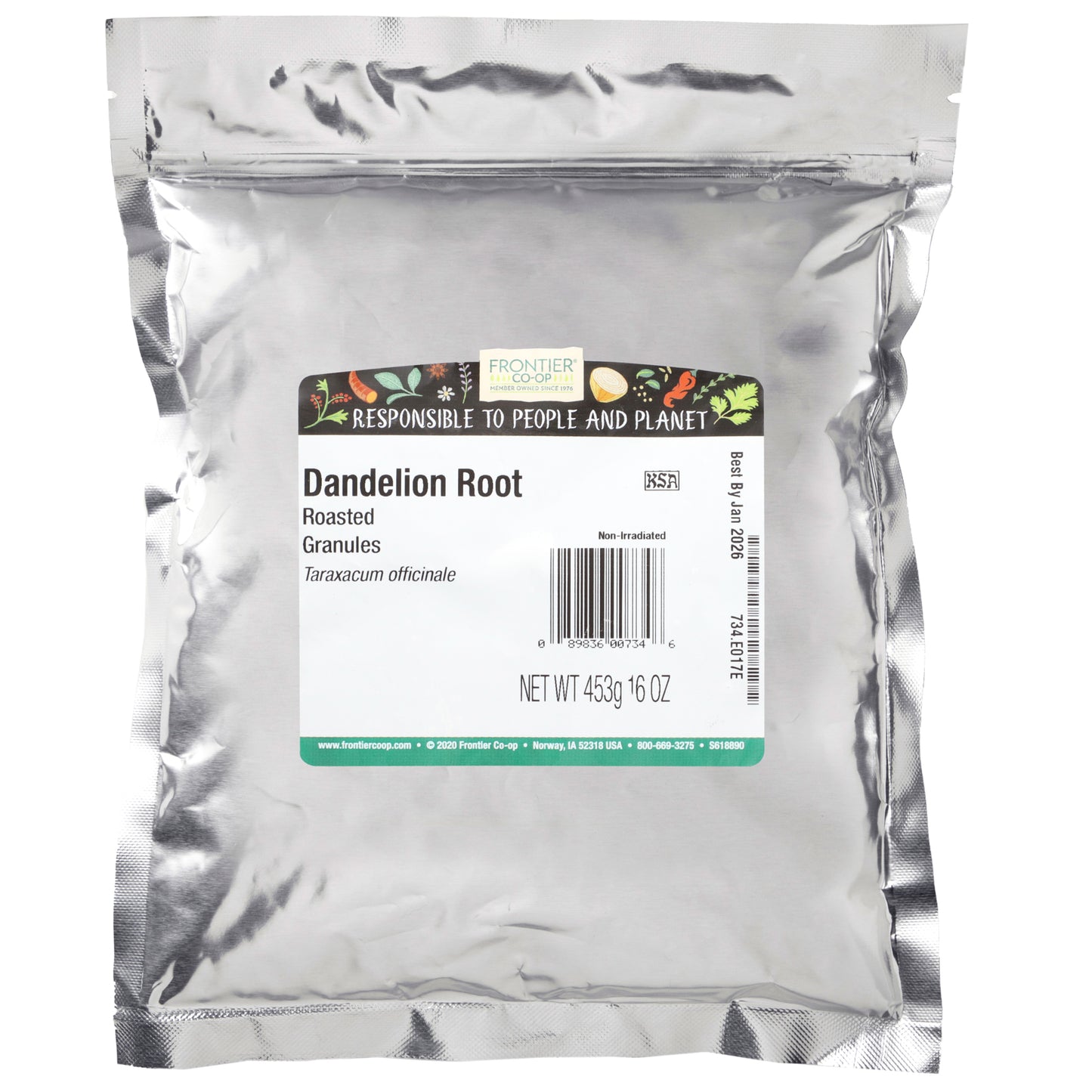 Frontier Co-op, Dandelion Root Roasted Granules, 16 oz (453 g)