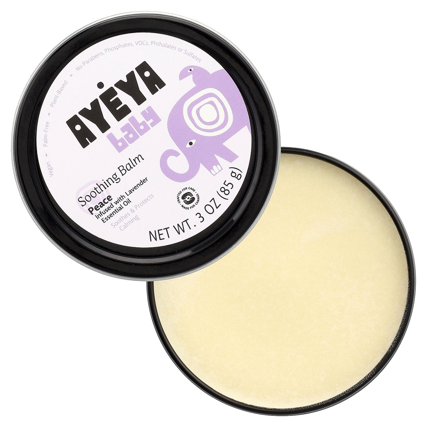 Ayeya, Baby, Soothing Balm, Lavender, 3 oz (85 g)