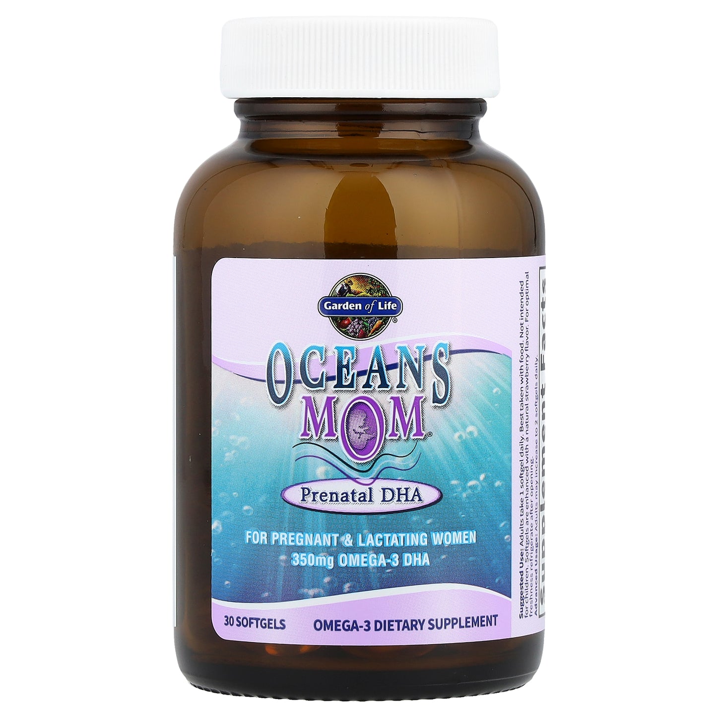 Garden of Life, Oceans Mom®, Prenatal DHA, Strawberry, 350 mg, 30 Softgels