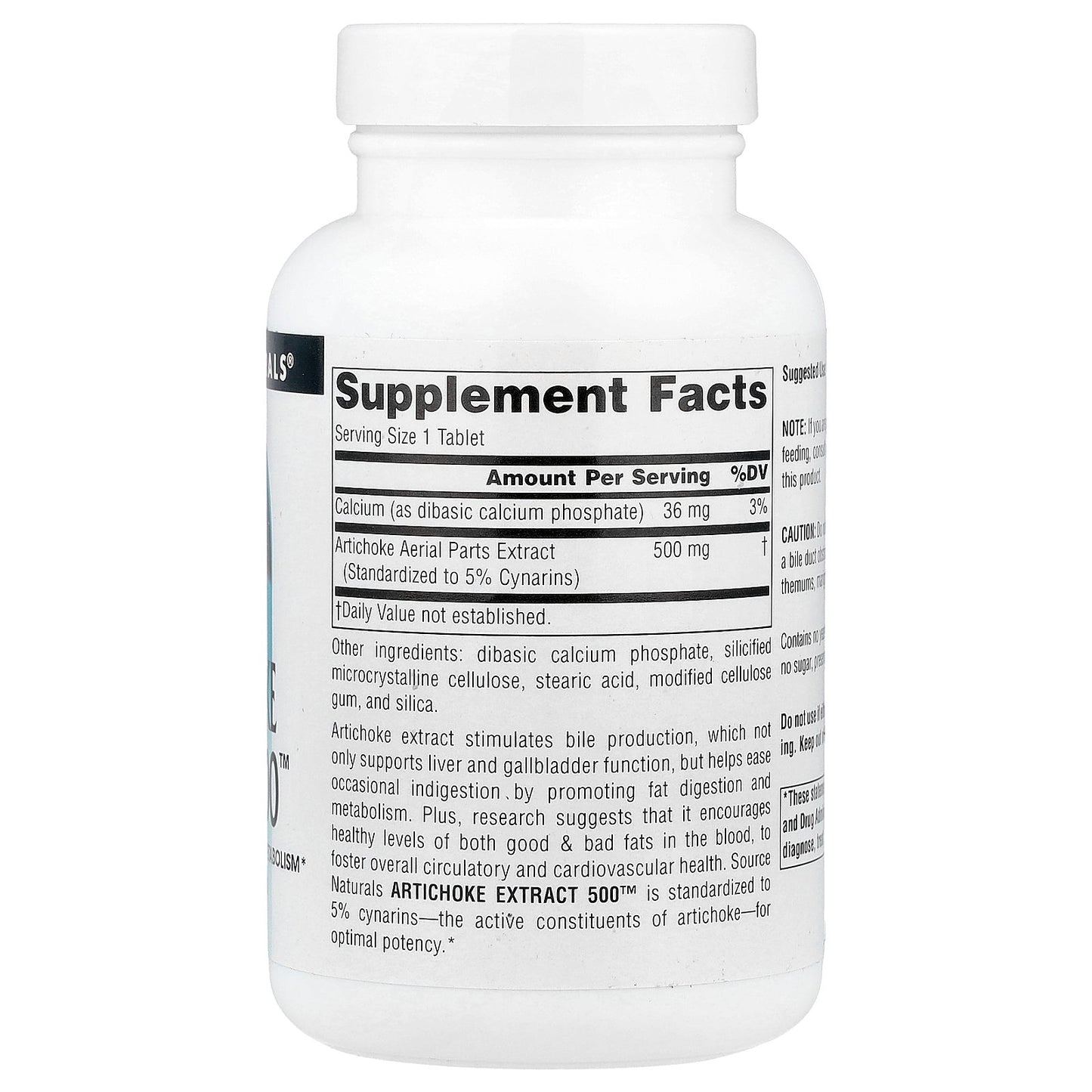 Source Naturals, Artichoke Extract 500™, 180 Tablets
