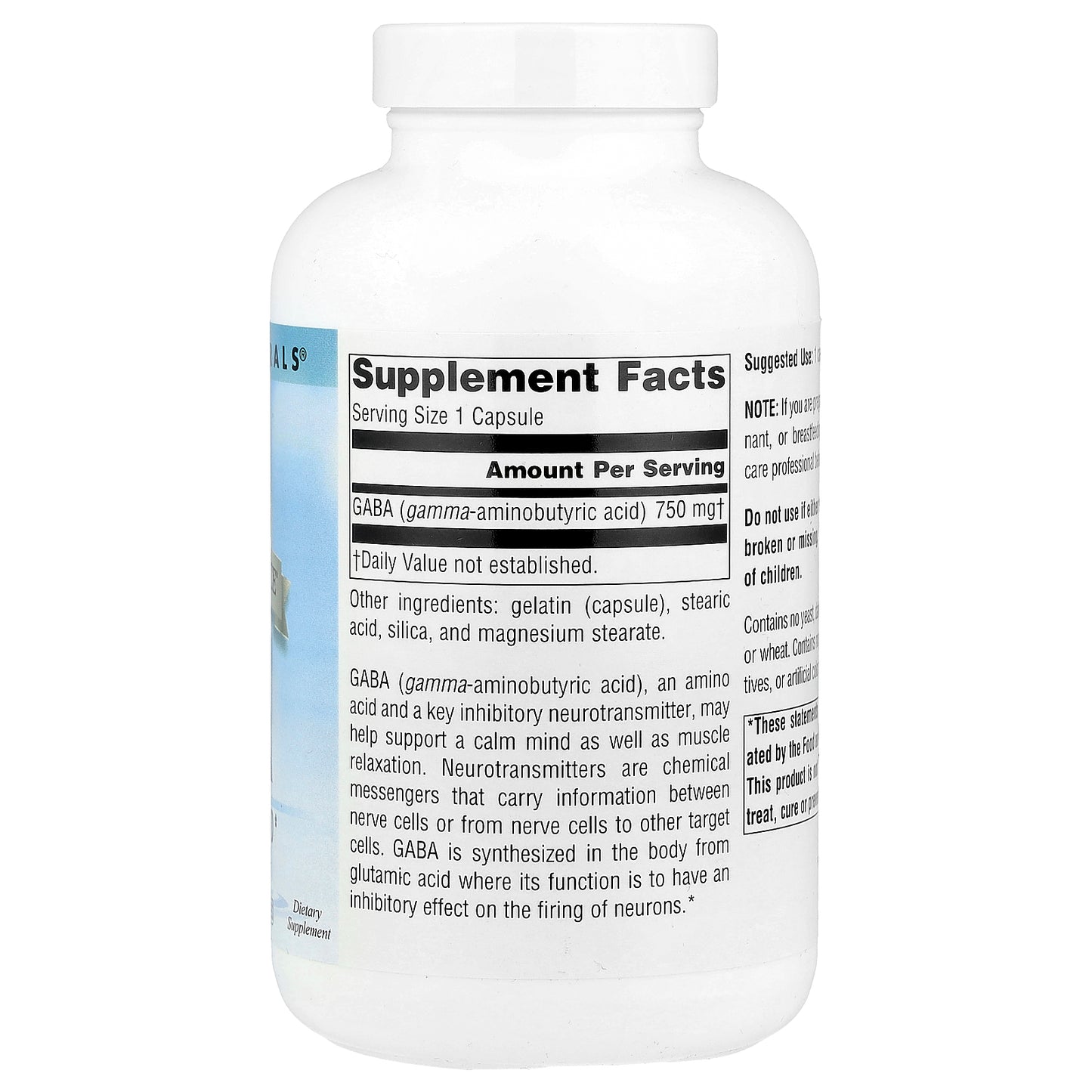 Source Naturals, Serene Science®, GABA, 750 mg, 180 Capsules