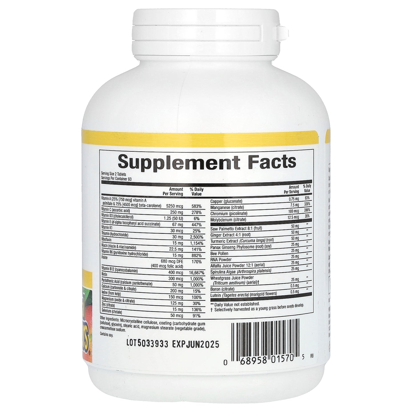 Natural Factors, Men's MultiStart, Vitamin A Day for Men, 120 Tablets