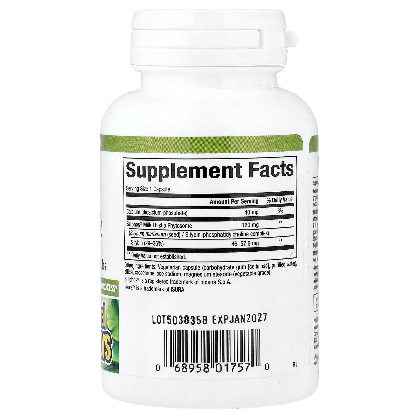 Natural Factors, Herbal Factors®, Premium Milk Thistle, 160 mg, 60 Vegetarian Capsules