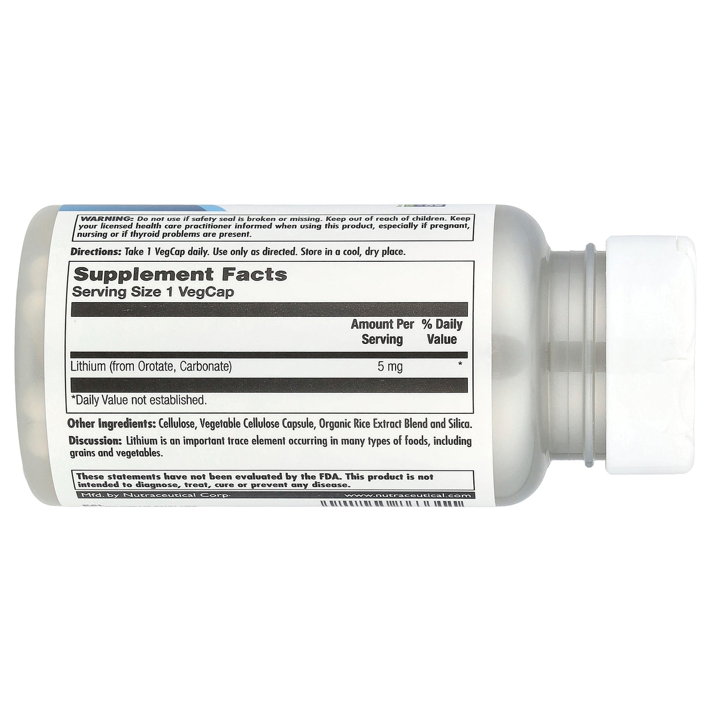 KAL, Lithium Orotate, 5 mg, 120 VegCaps