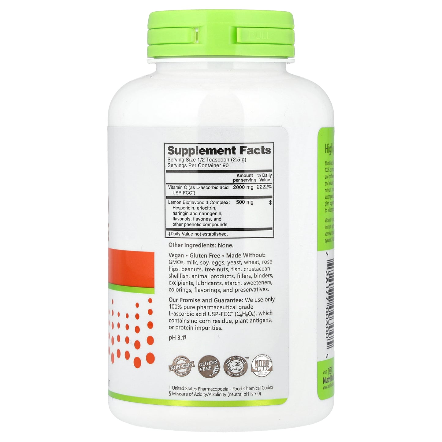 NutriBiotic, Immunity, Ascorbic Acid with Bioflavonoids, Crystalline Powder, 8 oz (227 g)