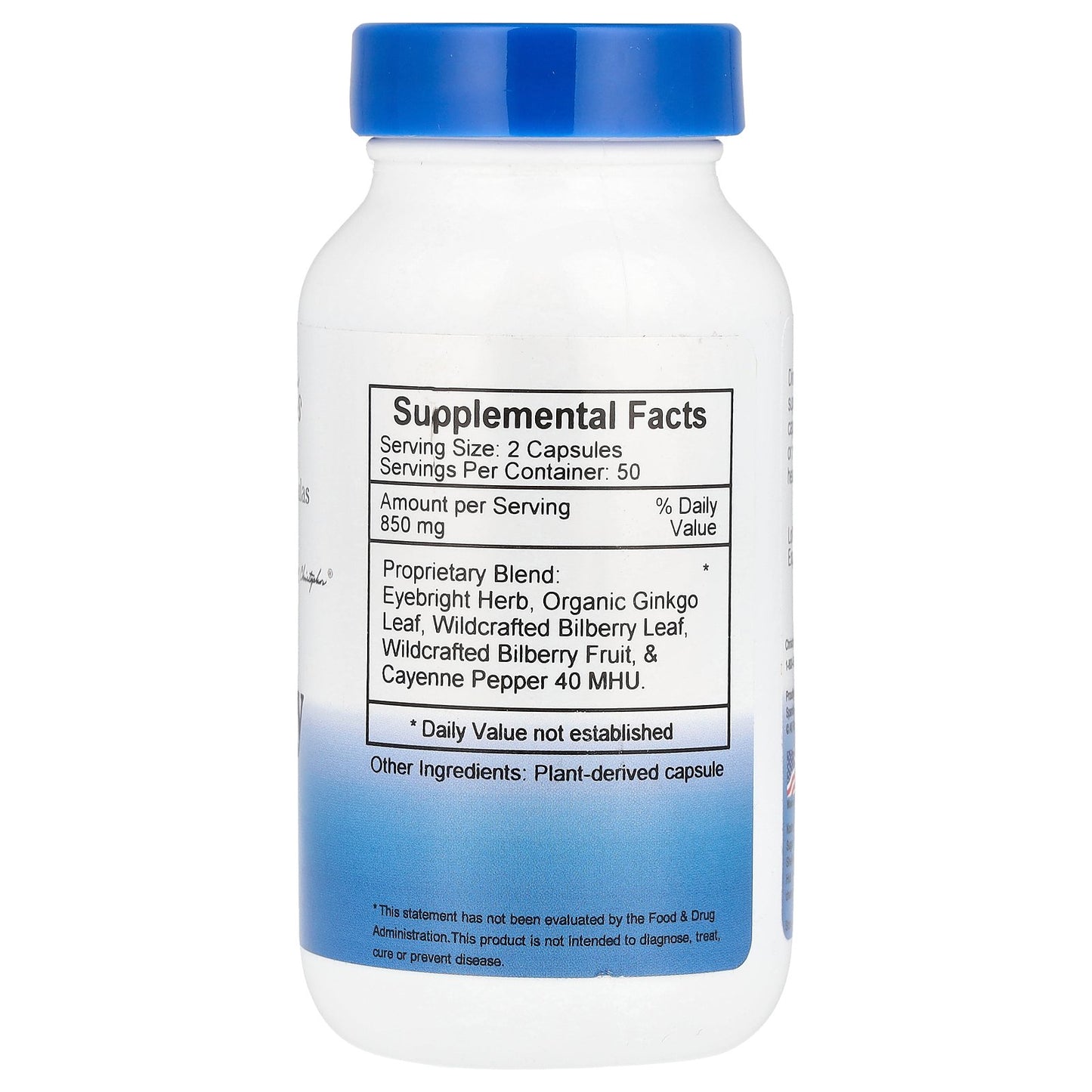 Christopher's Original Formulas, Bilberry Eye, 100 Vegetarian Caps