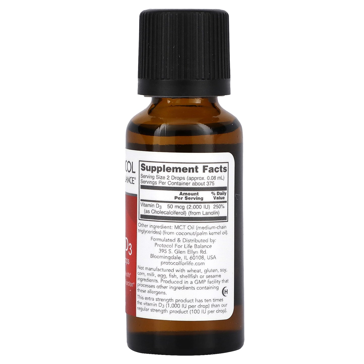 Protocol for Life Balance, Liquid Vitamin D3, 1 fl oz (30 ml)