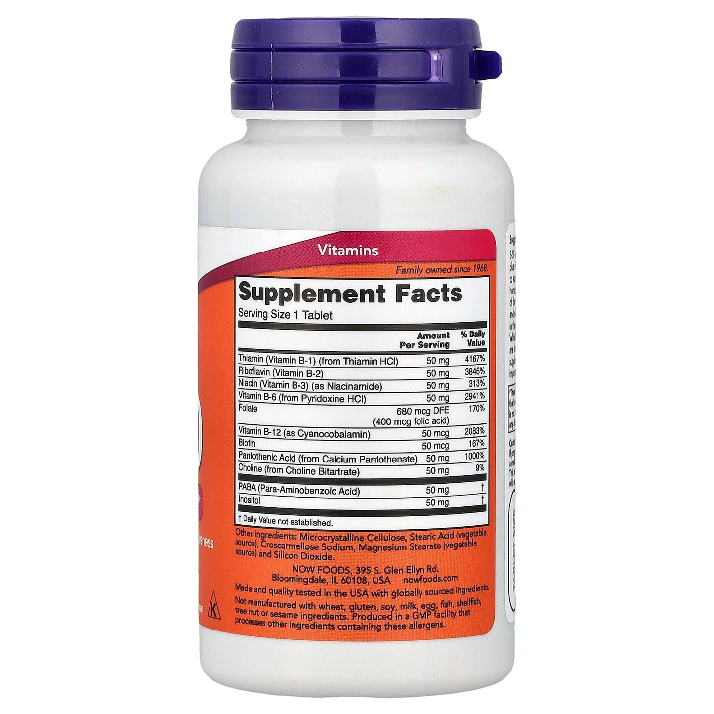 NOW Foods, B-50, 100 Tablets