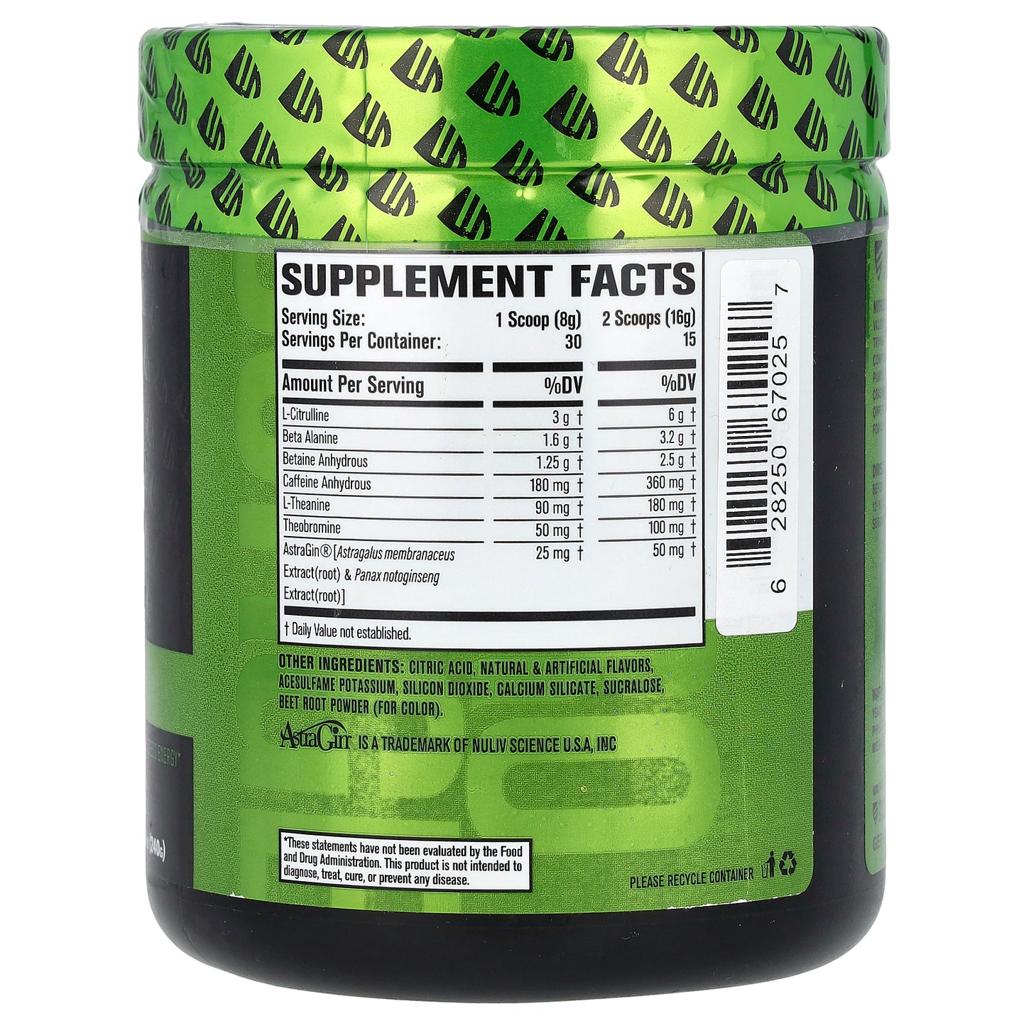 Jacked Factory, Nitro Surge™, Pre-Workout, Watermelon, 8.46 oz (240 g)