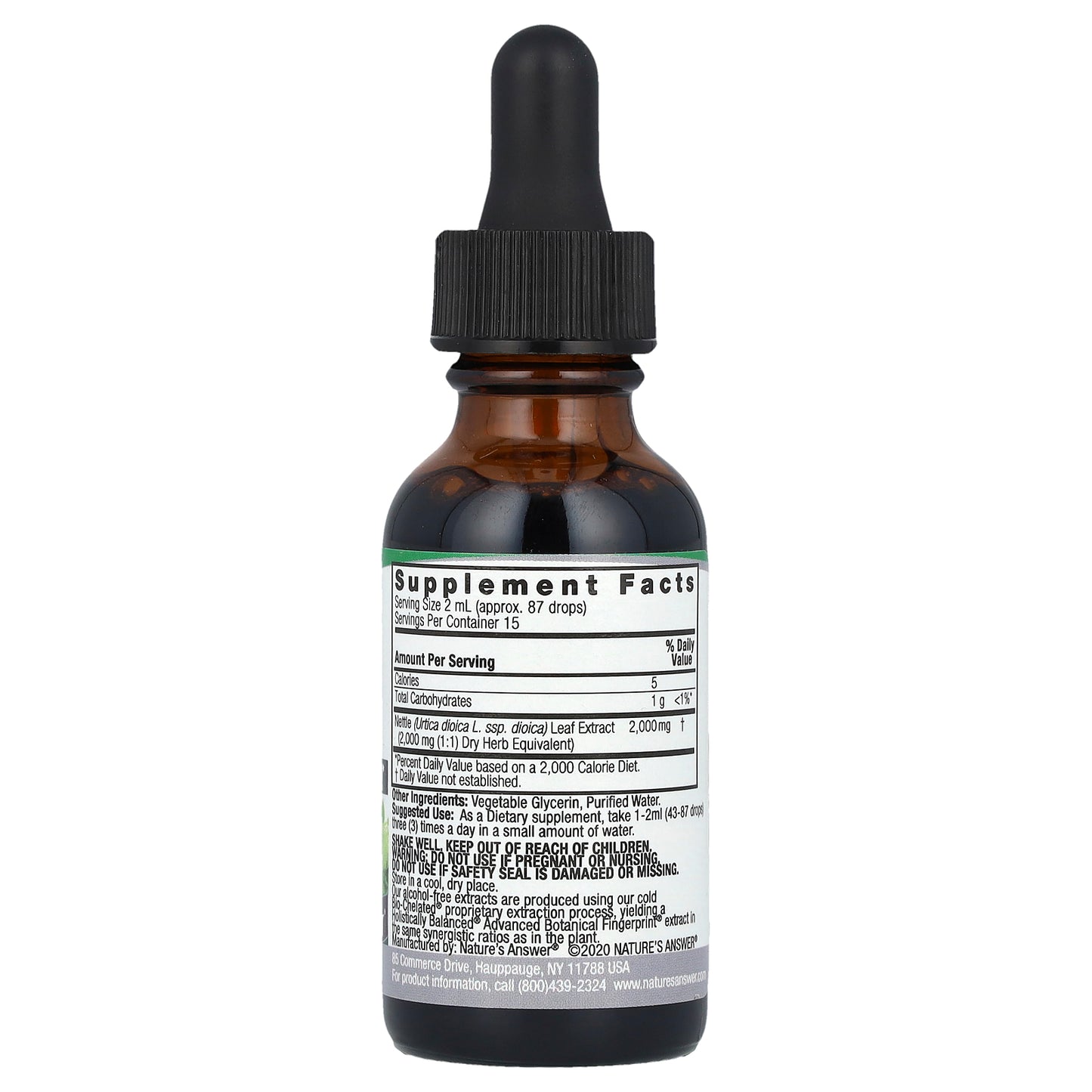 Nature's Answer, Nettle Extract, Alcohol-Free, 2,000 mg, 1 fl oz (30 ml)