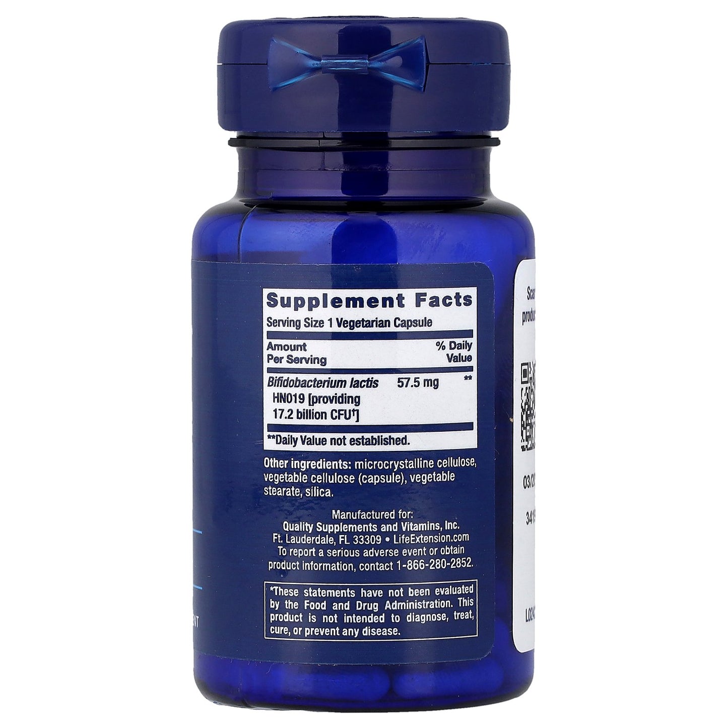 Life Extension, Florassist® Probiotic, Daily Bowel Regularity, 30 Vegetarian Capsules (57.5 mg Per capsule)