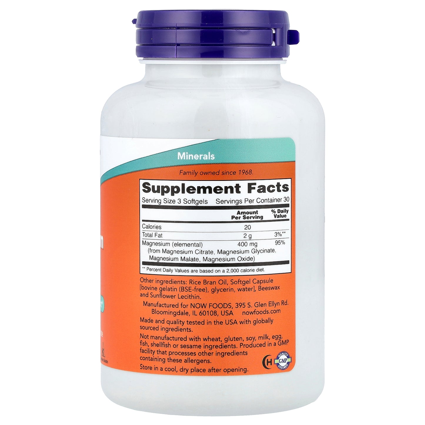 NOW Foods, Magnesium Citrate, 90 Softgels (133 mg per Softgel)
