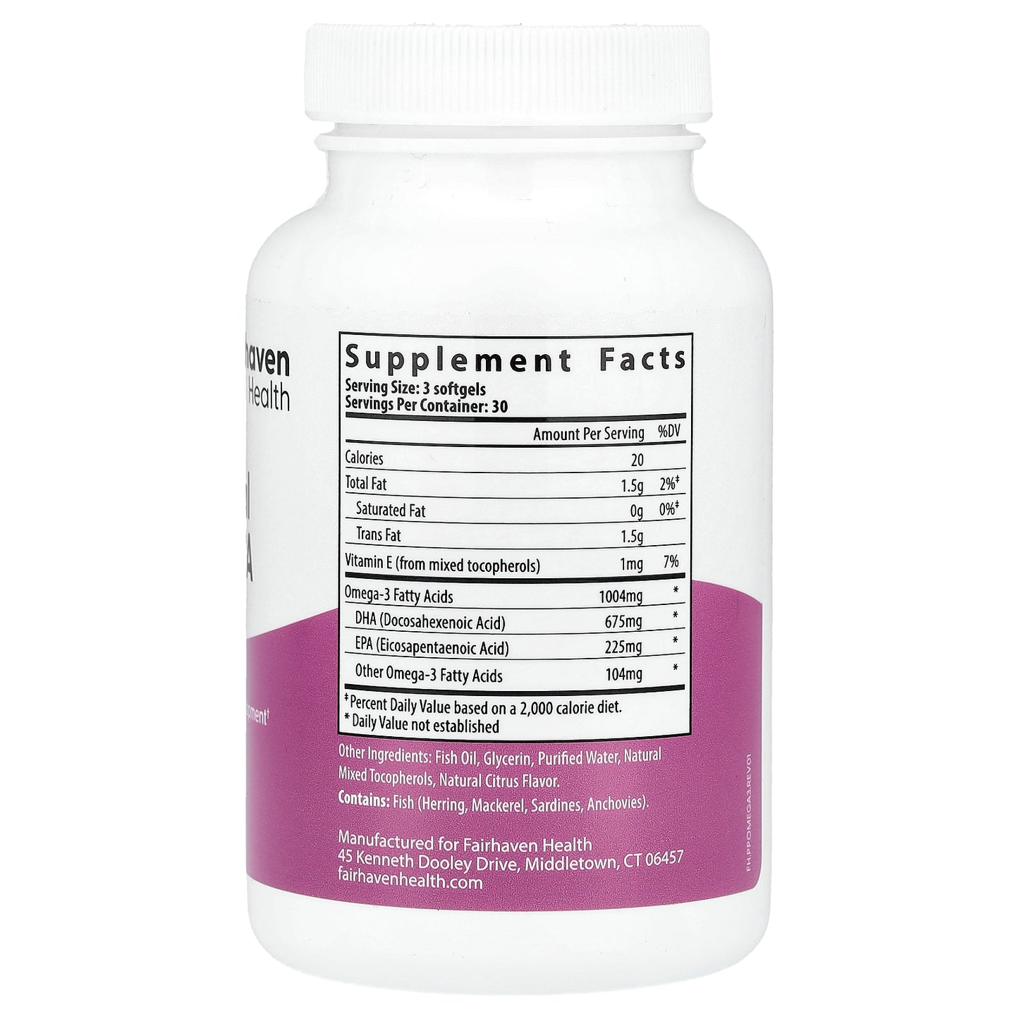 Fairhaven Health, Prenatal DHA + EPA, 90 Softgels