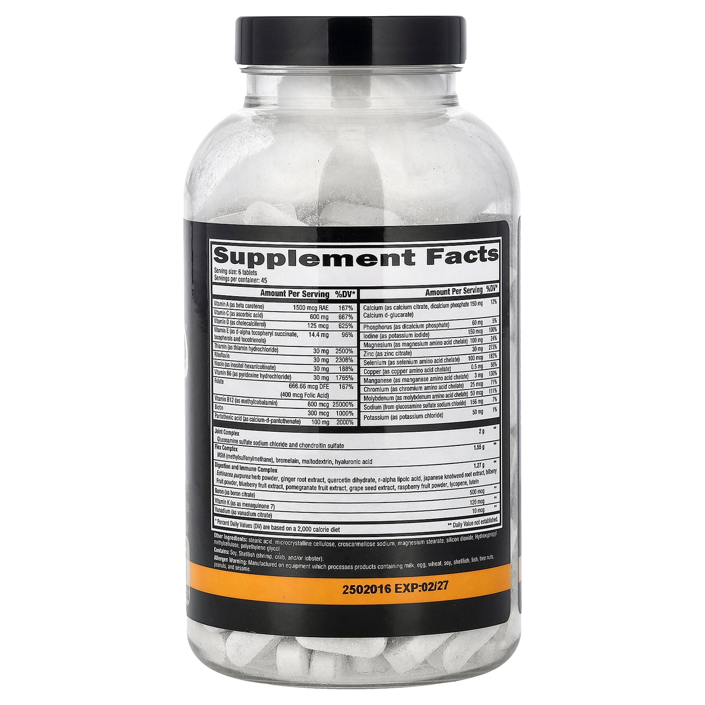Controlled Labs, Orange Triad™, Multi-Vitamin, Joint, Digestion & Immune Formula, 270 Tablets