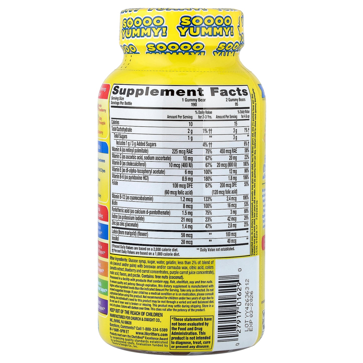 L'il Critters, Gummy Vites™ Daily Multivitamin, 190 Gummies