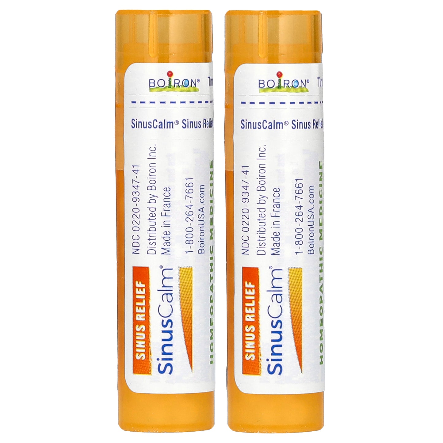 Boiron, SinusCalm®, Sinus Relief, 2 Tubes, 80 Pellets Each