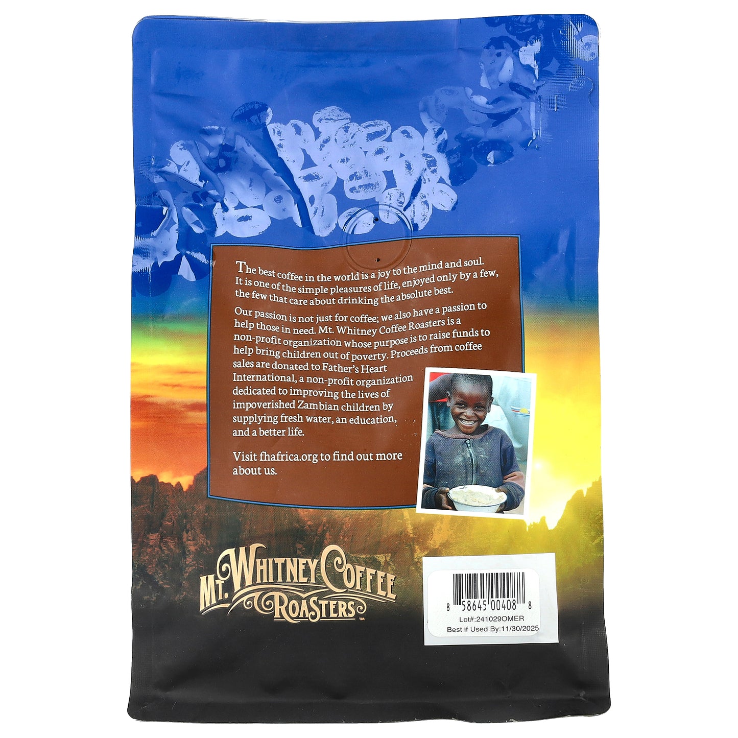 Mt. Whitney Coffee Roasters, Organic Mammoth Espresso, Whole Bean Coffee, Dark Roast, 12 oz (340 g)