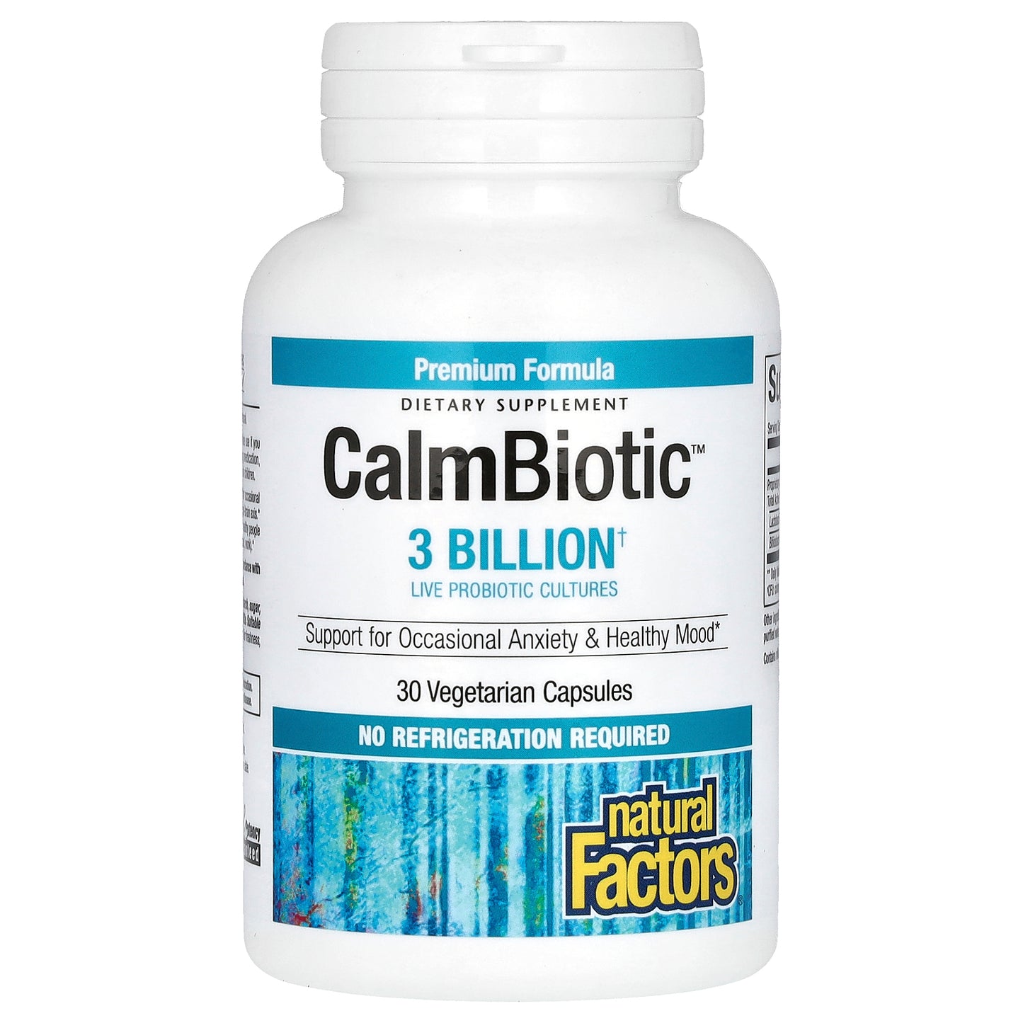 Natural Factors, Calm Biotic™, 3 Billion, 30 Vegetarian Capsules
