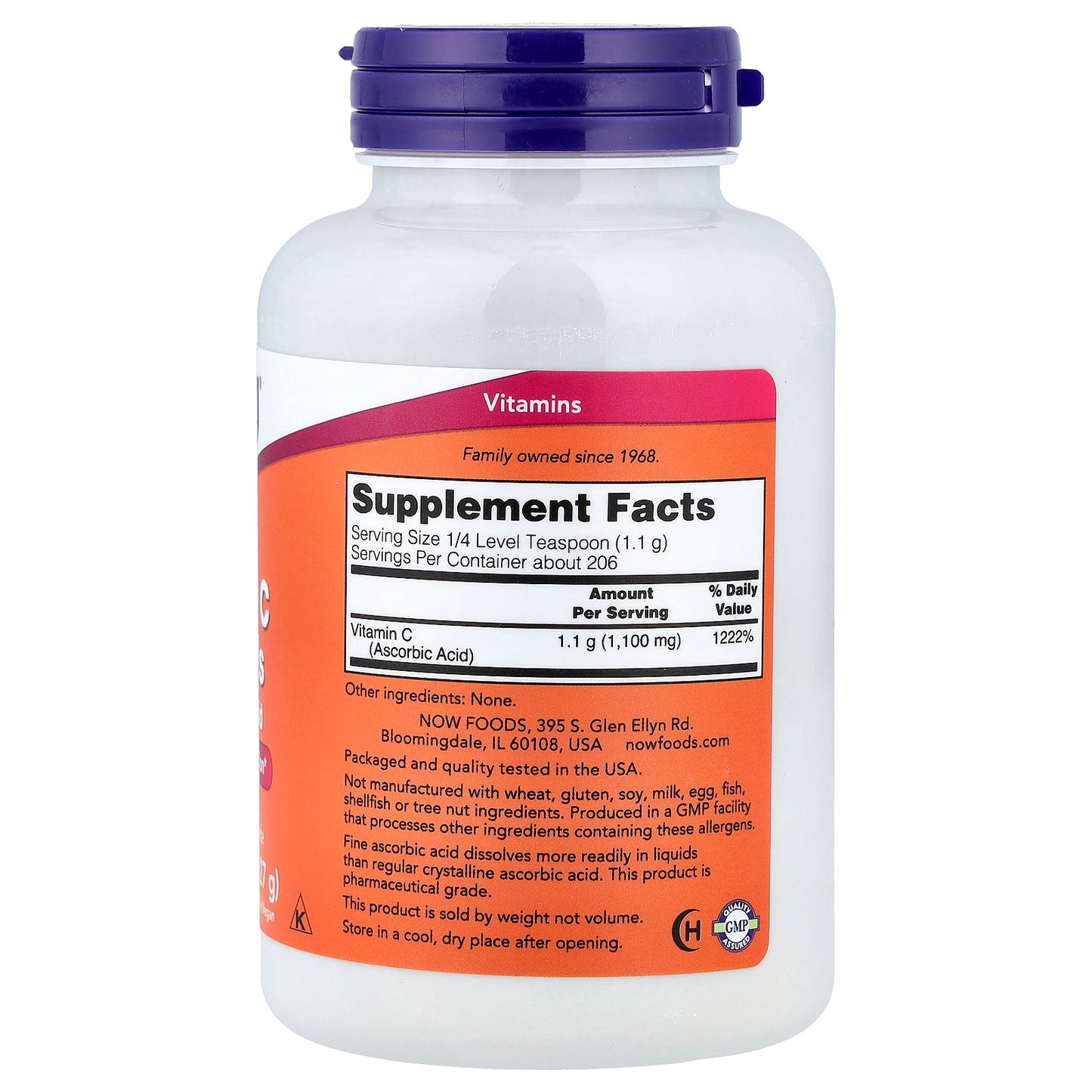 NOW Foods, Vitamin C Crystals, 8 oz (227 g)