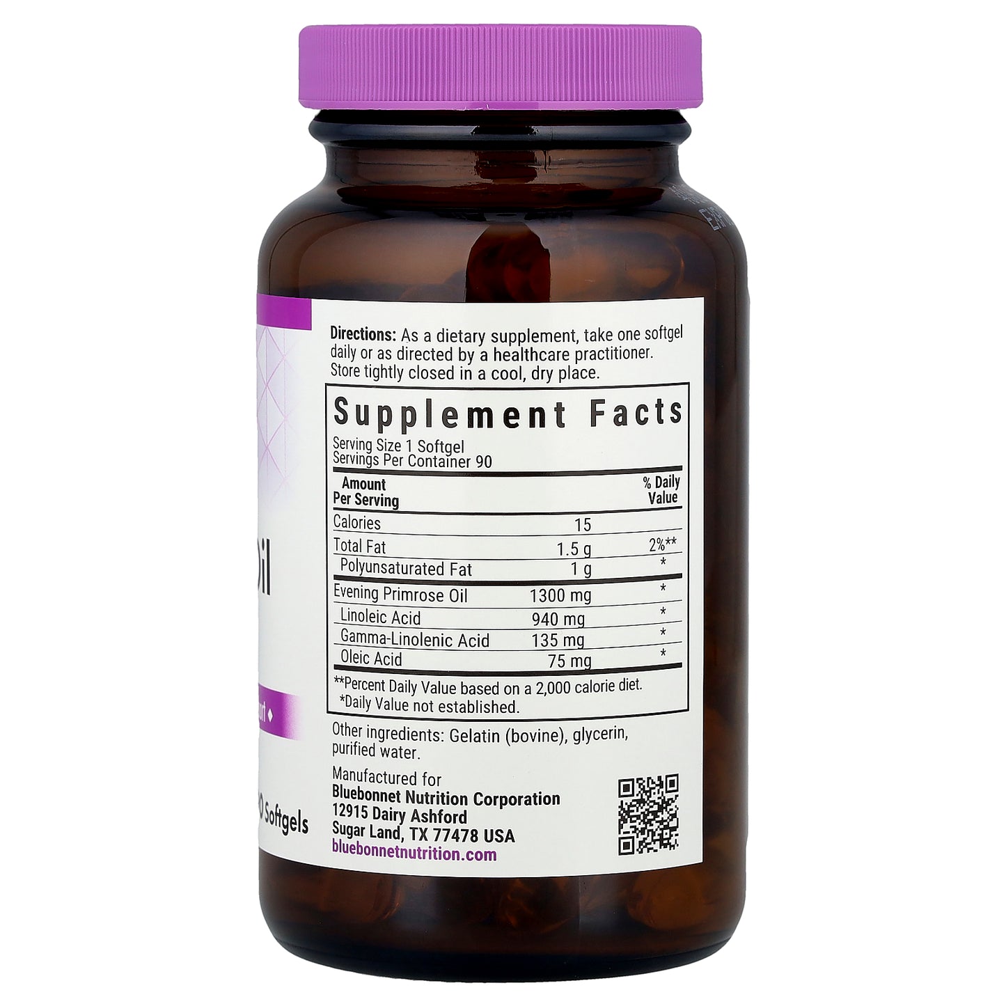 Bluebonnet Nutrition, Evening Primrose Oil, 90 Softgels