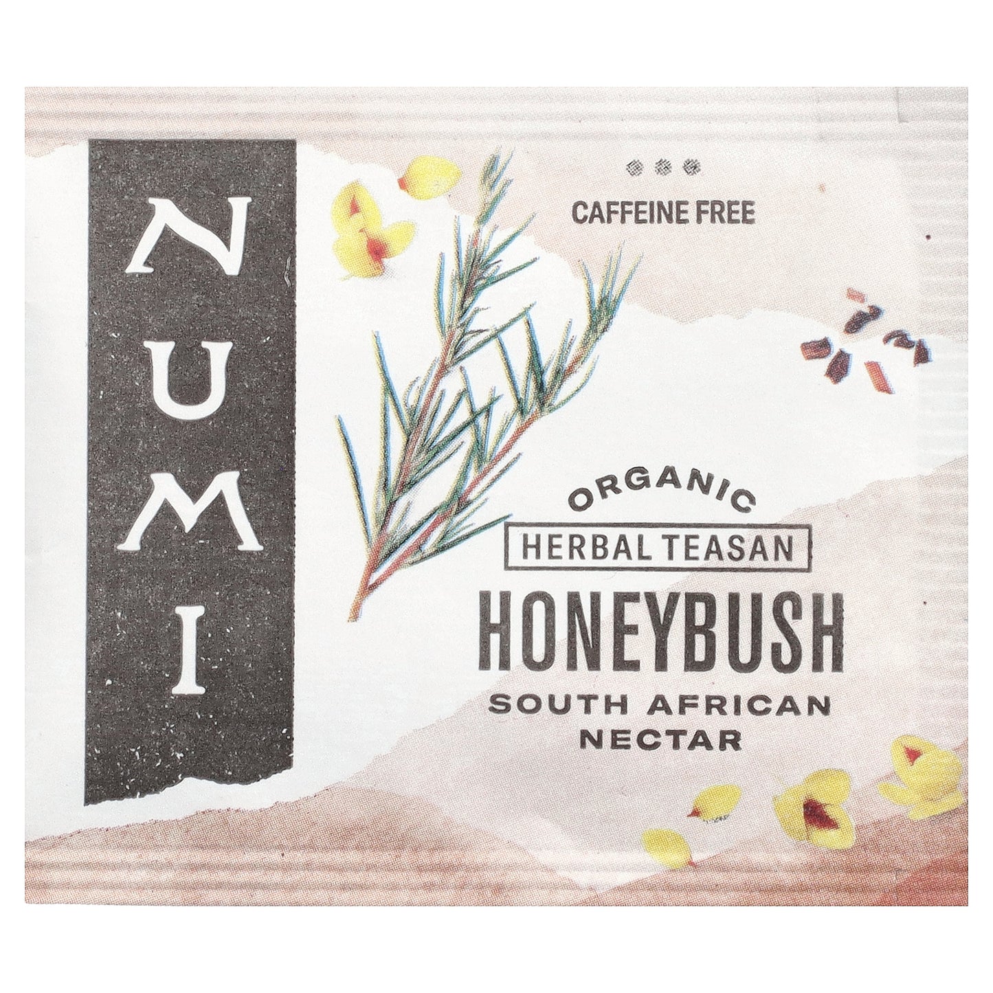 Numi Tea, Organic Herbal Teasan, Honeybush, Caffeine Free, 18 Non-GMO Tea Bags, 1.52 oz (43.2 g)