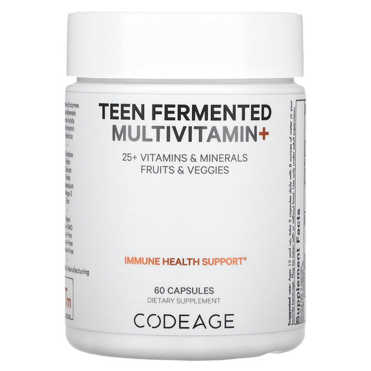 Codeage, Teen Fermented Multivitamin+, 60 Capsules