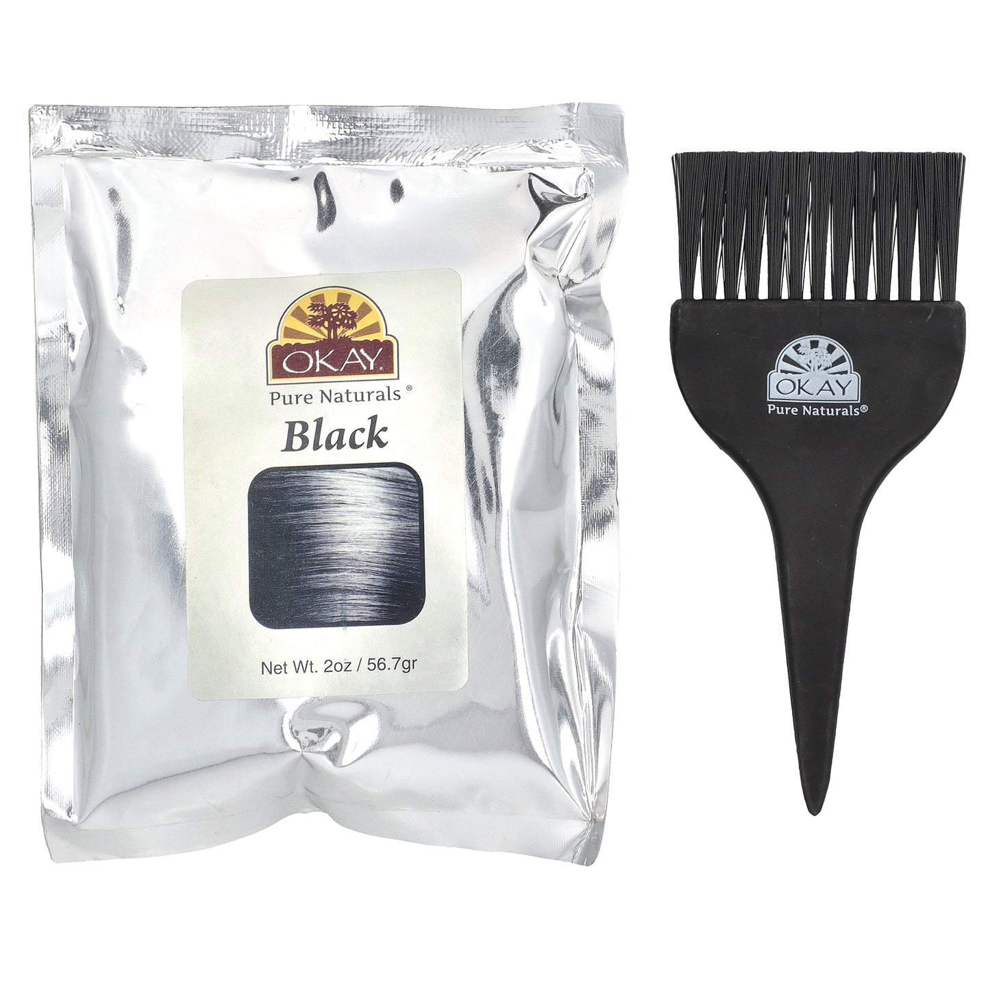 Okay Pure Naturals, Herbal Henna Natural Hair Color, Black, 2 oz (56.7 g)