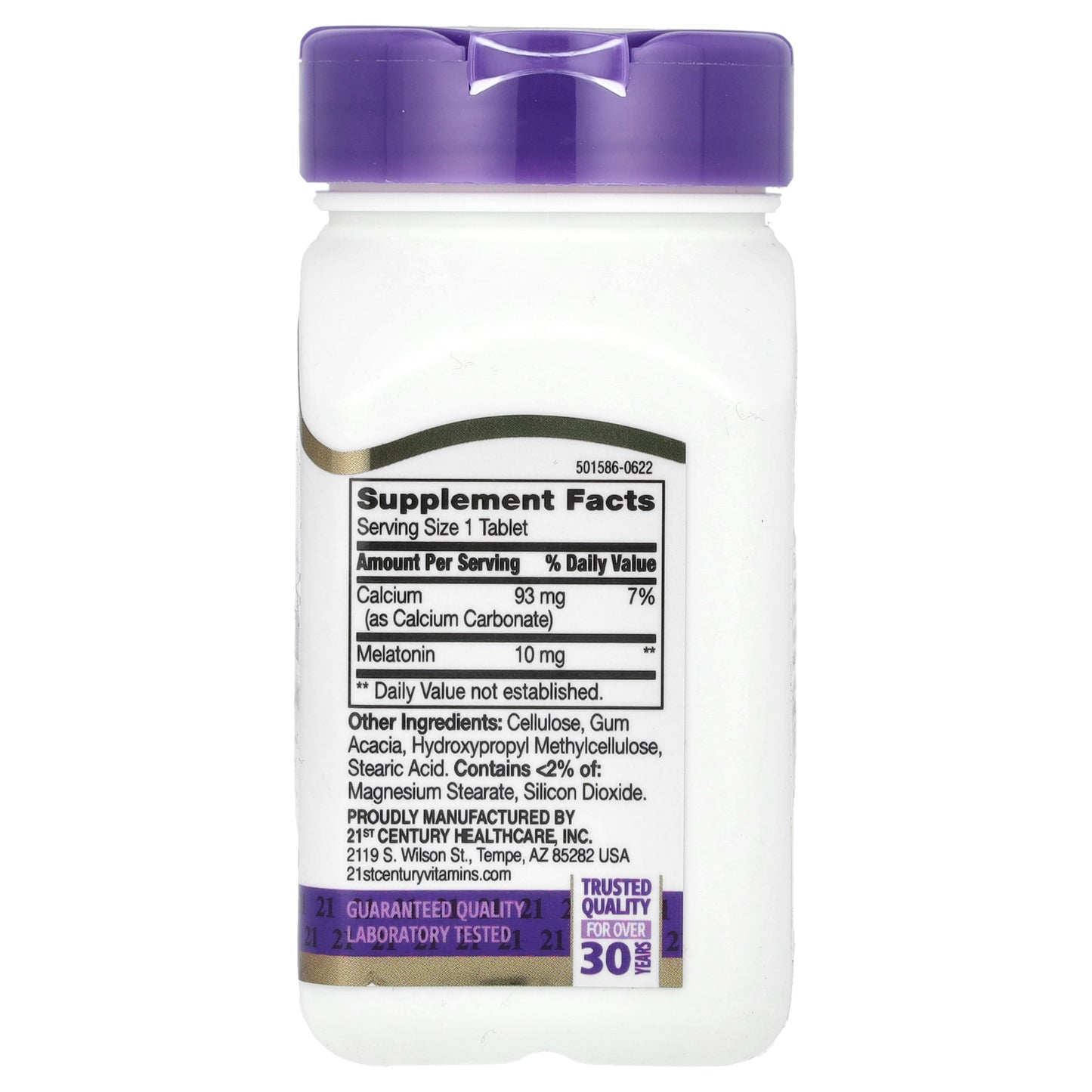 21st Century, Melatonin, Prolonged Release, 10 mg, 120 Tablets