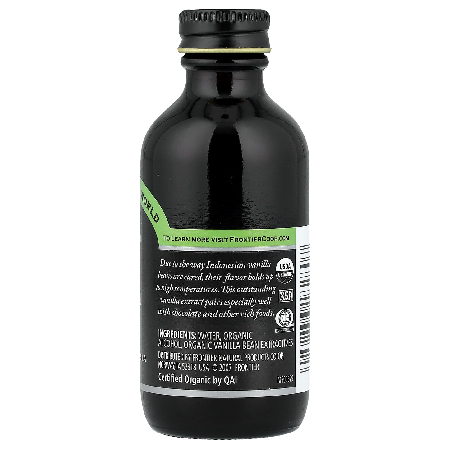 Frontier Co-op, Organic Vanilla Extract, 2 fl oz (59 ml)