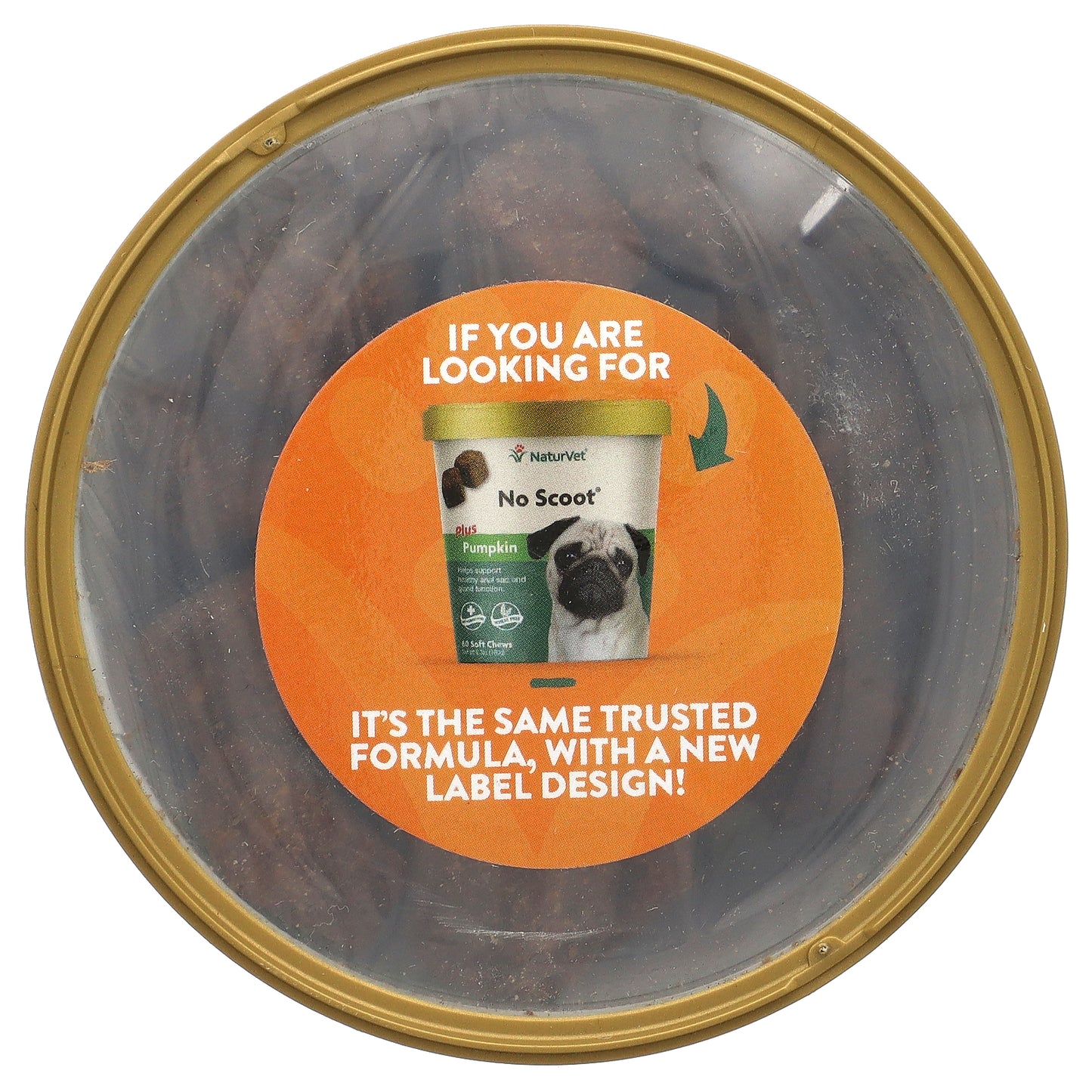 NaturVet, No Scoot® With Pumpkin, For Dogs, Hickory Smoked Bacon, 60 Soft Chews, 6.3 oz (180 g)