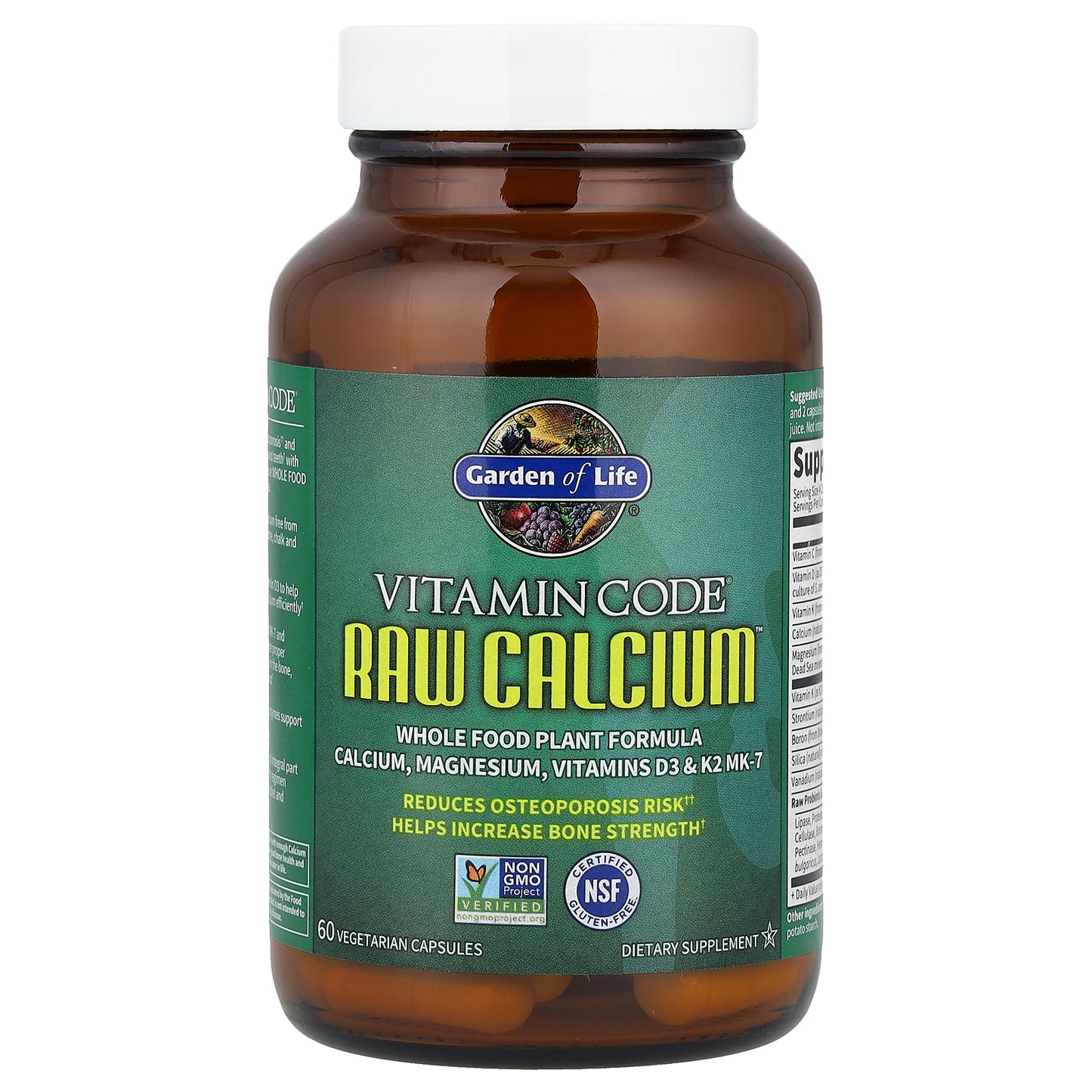 Garden of Life, Vitamin Code®, RAW Calcium™, 60 Vegetarian Capsules