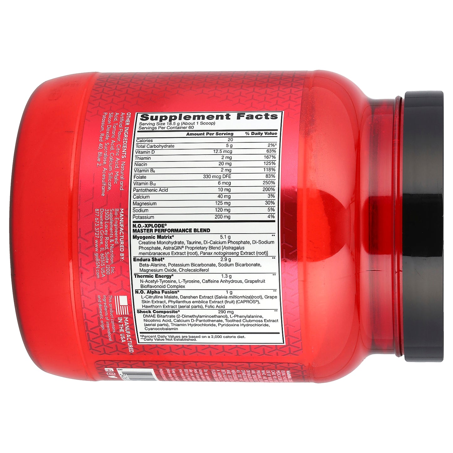 BSN, N.O.-Xplode®, Legendary Pre-Workout, Grape, 2.45 lbs (1.11 kg)