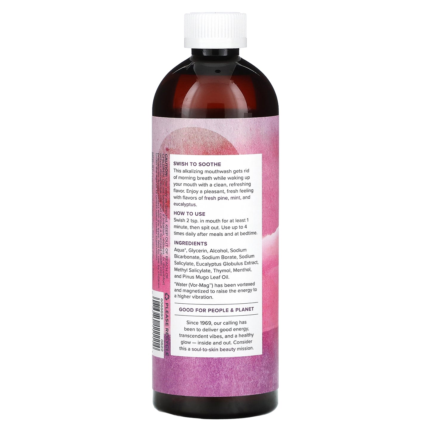 Heritage Store, Alka-Thyme, Alkaline Mouthwash, Refreshing Eucalyptus Mint, 16 fl oz (473 ml)