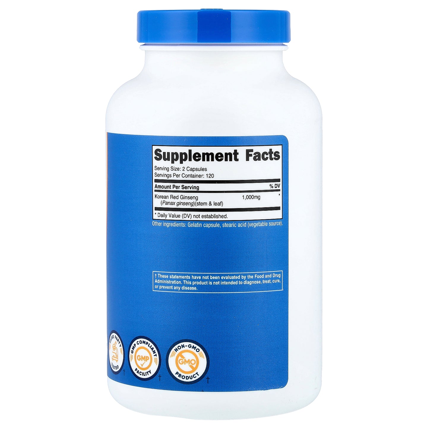 Nutricost, Korean Red Ginseng, 240 Capsules (500 mg per Capsule)